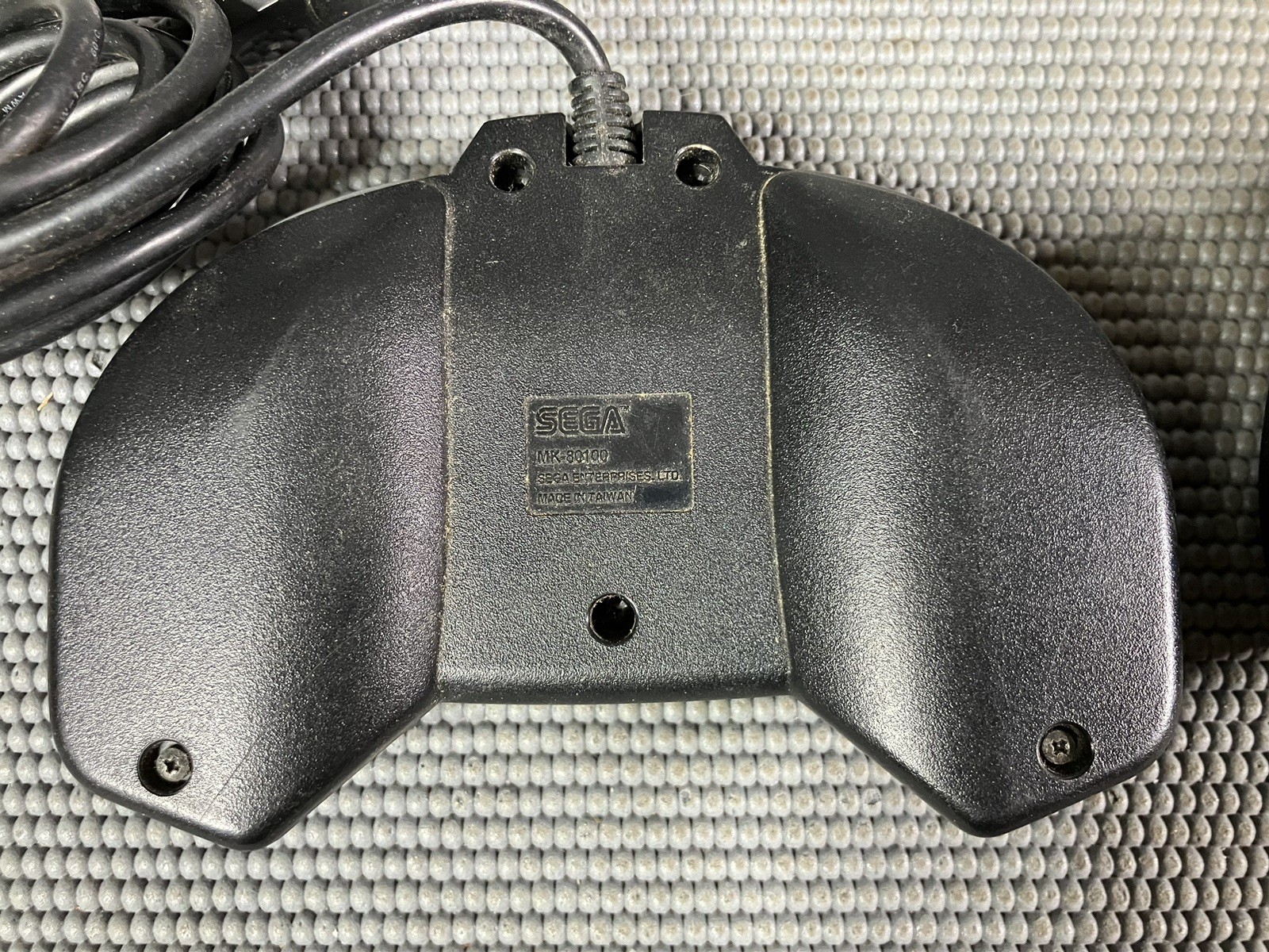 (2) Sega Saturn Model 1 Controller Game Pad MK-80100 OEM Black Tested