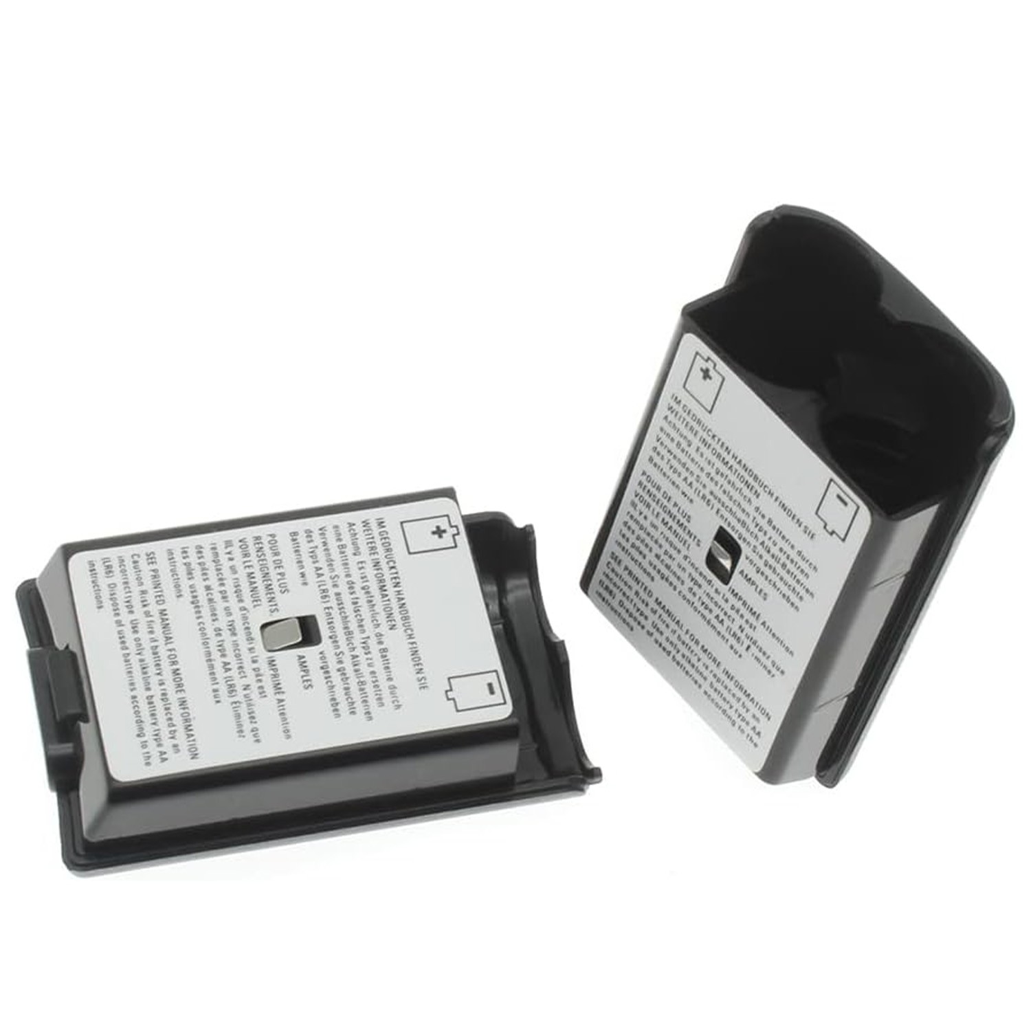 AA Battery Back Cover Case Shell Pack For Xbox 360 Wireless Controller Black Lot