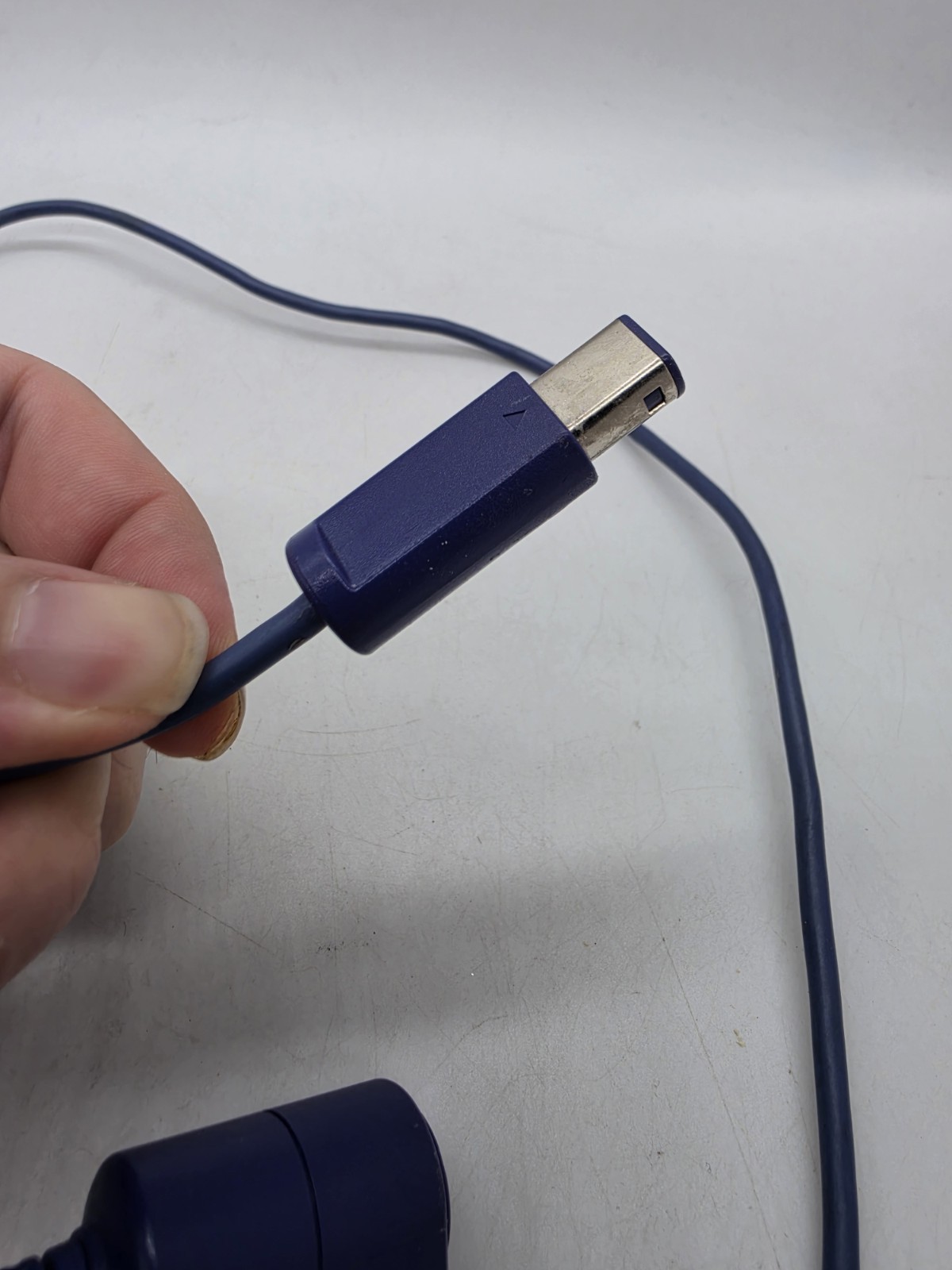 Indigo Purple Nintendo GameCube 6ft Extension Cord Controller Cable Oem Tested