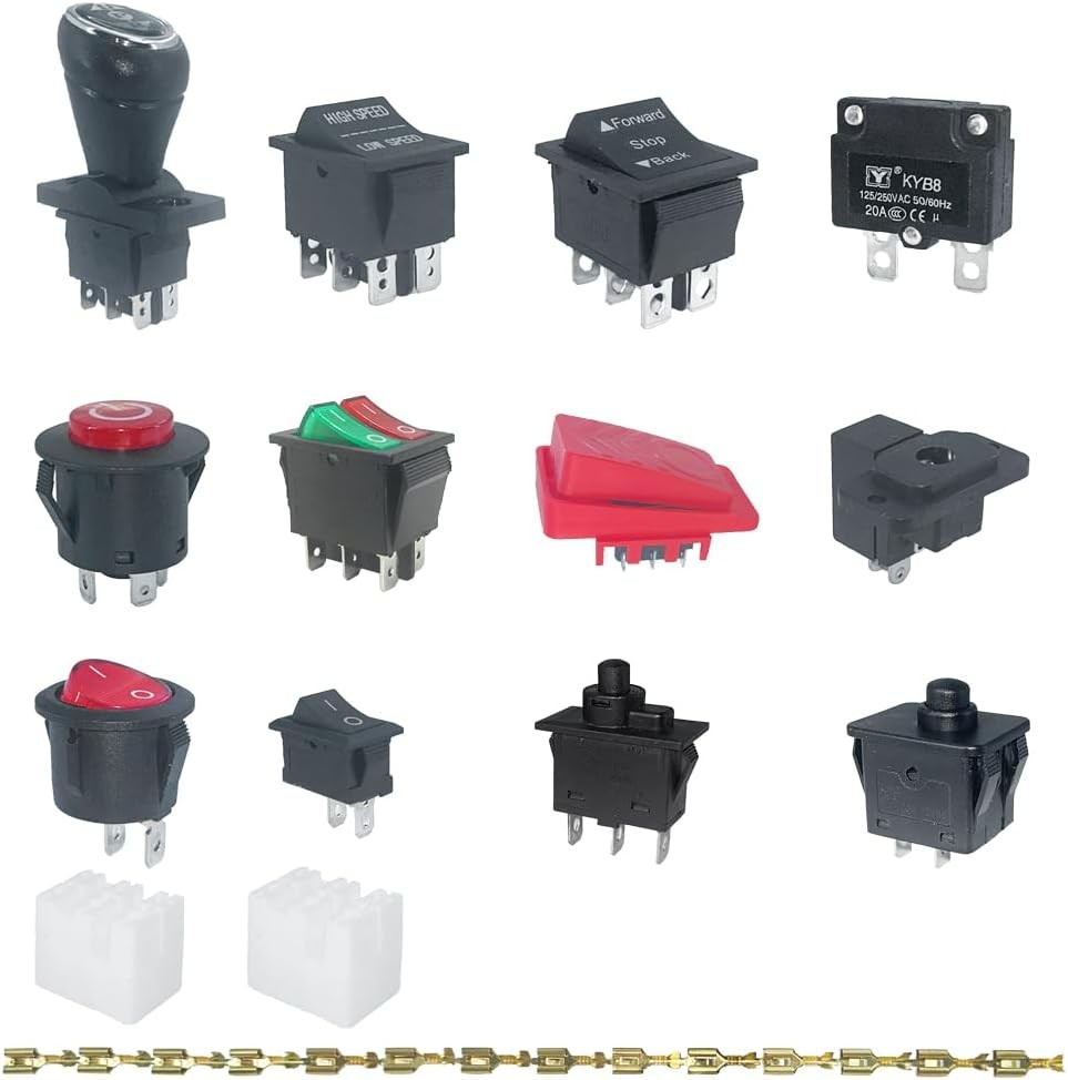 Switch Kit For Power Wheels 14PCS Foot Pedal Shift Reverse Handle