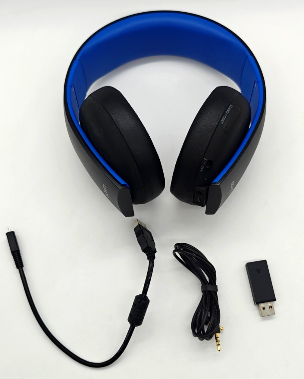 Sony PlayStation Gold Wireless Headset PS4 PC – CIB Complete w/ Dongle & Box