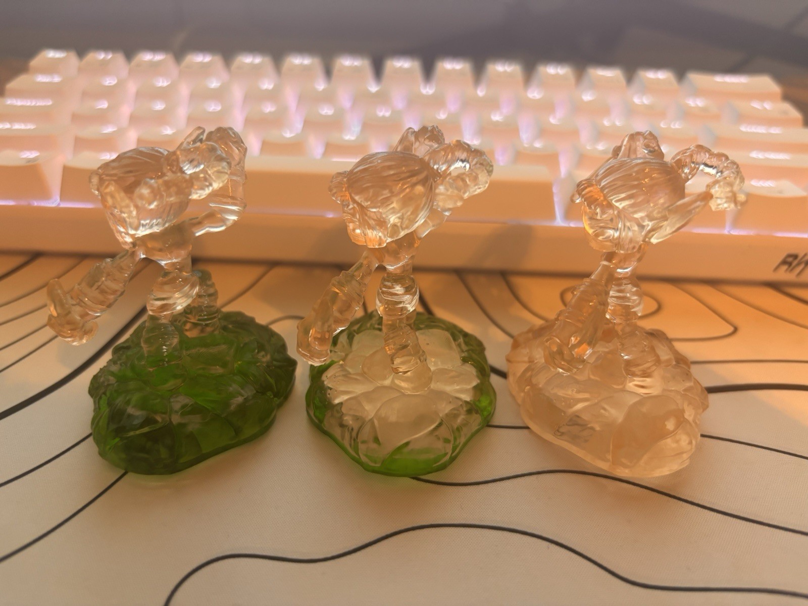 Custom Skylanders Clear 3D Printed Resin Stealth Elf Figure (Works In Game)