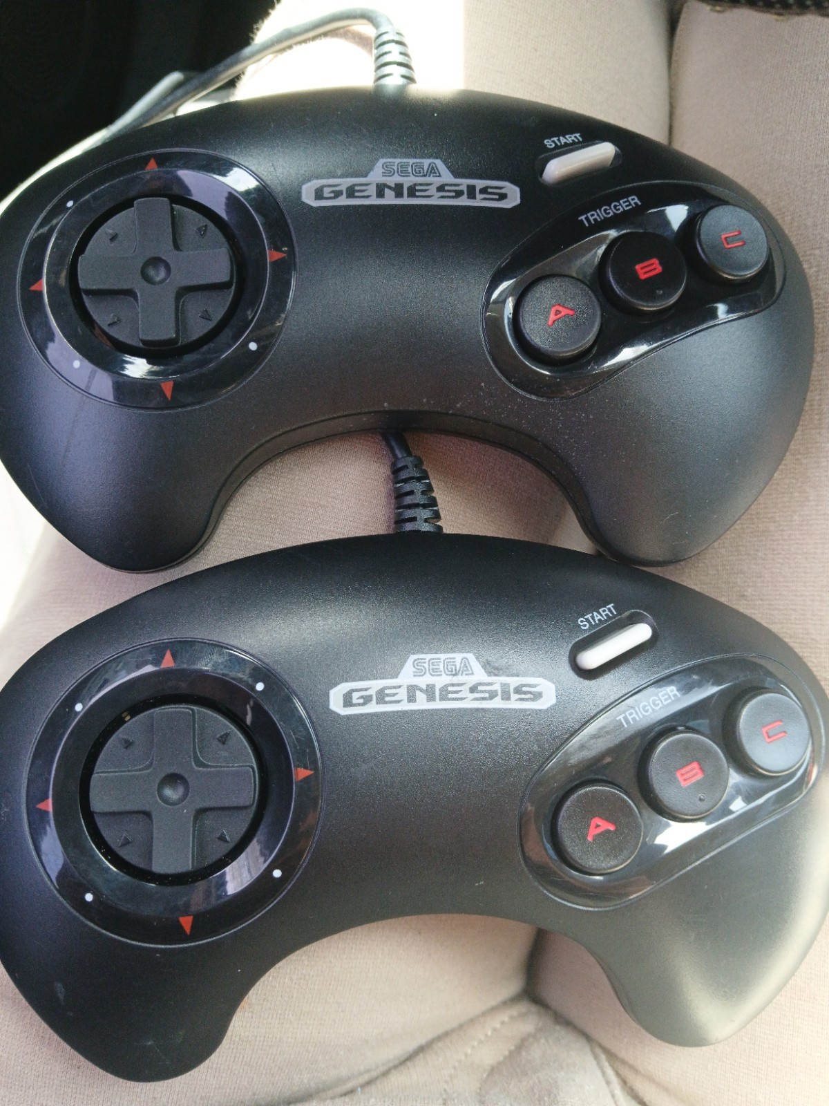 Official SEGA Genesis Mini USB Controllers MK-16500 Lot of 2 PRISTINE OEM Mint
