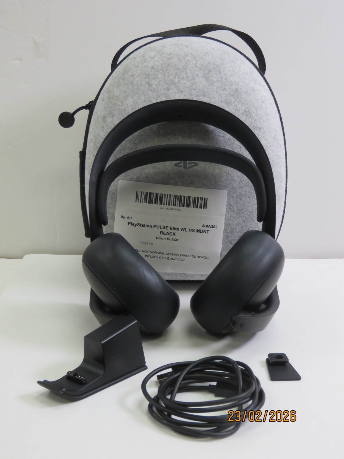 PlayStation Pulse Elite Wireless Headset – Midnight Black MIC NOT WORKING [A303]