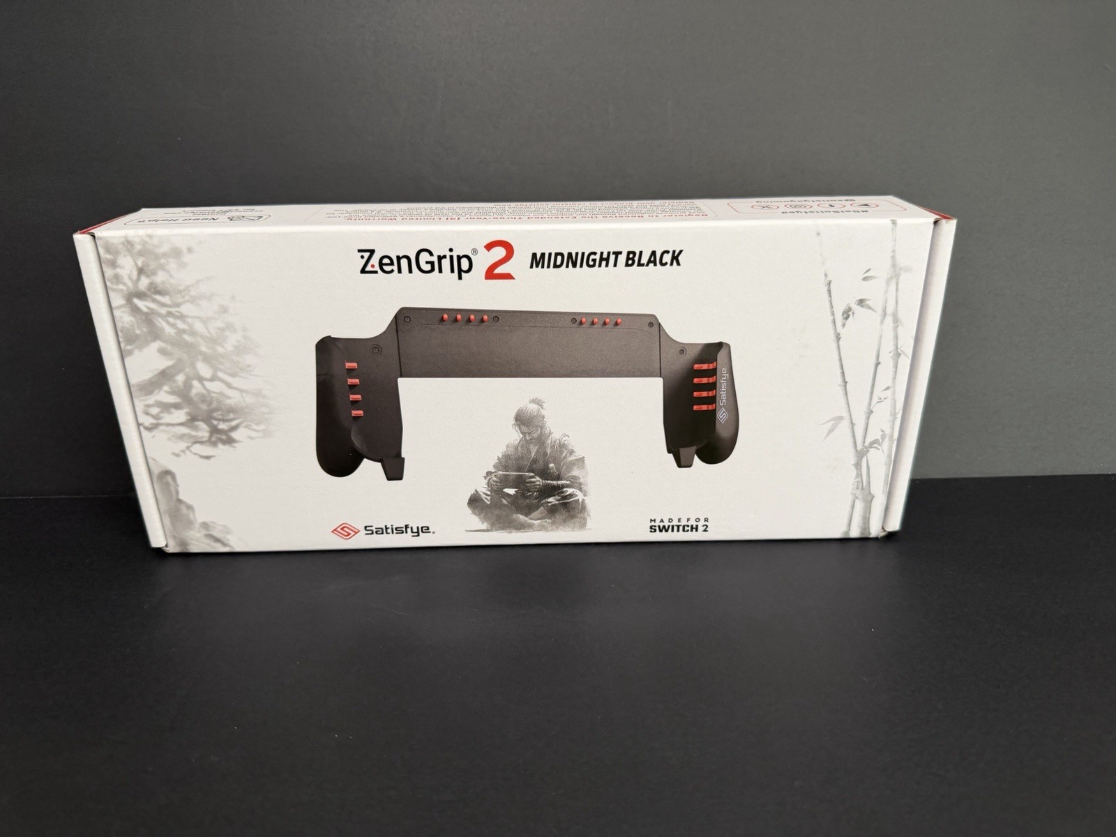 Satisfye ZenGrip 2 Midnight Black Ergonomic Grip for Nintendo Switch 2 Console