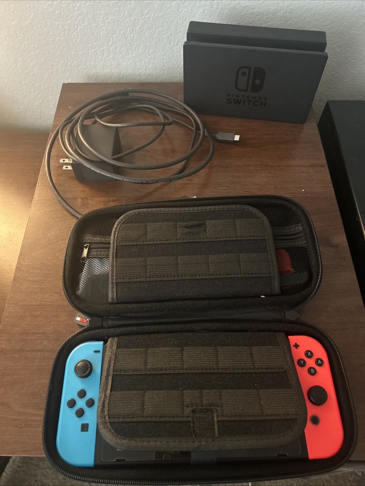 Nintendo Switch with Charging Dock, Cables, Carrying Case, and Accessories