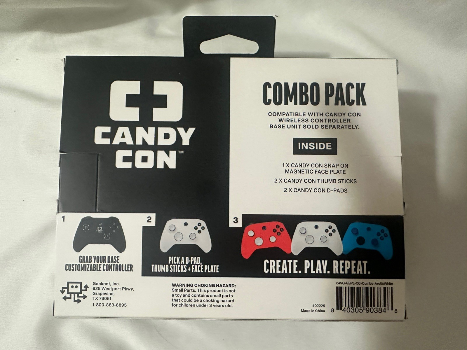 CANDY CON Combo Pack Controller Kit-Arctic White-GameStop Exclusive-NEW-SEALED