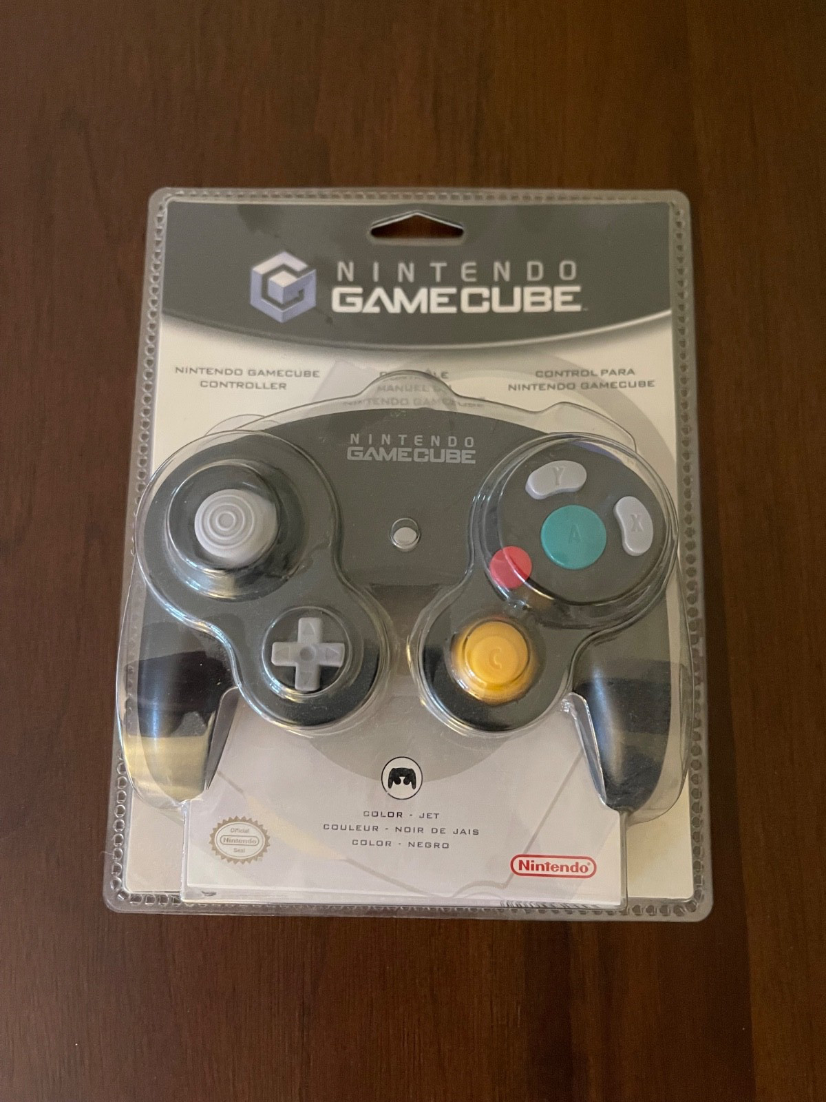 Nintendo GameCube Controller Black New Factory Sealed