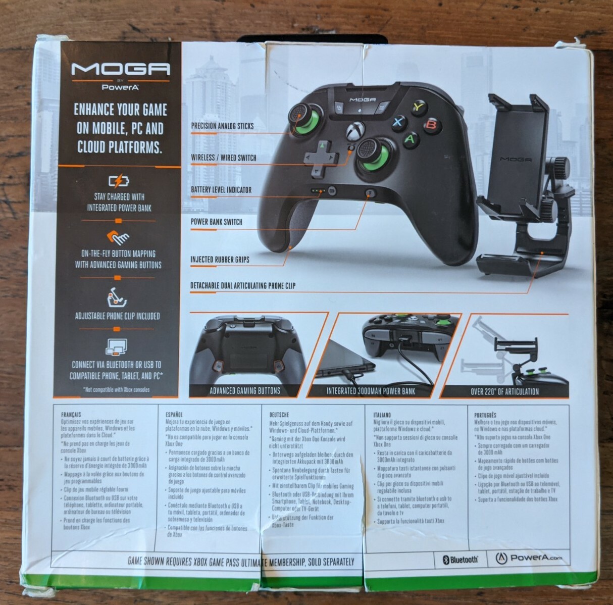 PowerA MOGA XP5-X+ Plus Bluetooth Gaming Controller – Samsung/Android, Brand New