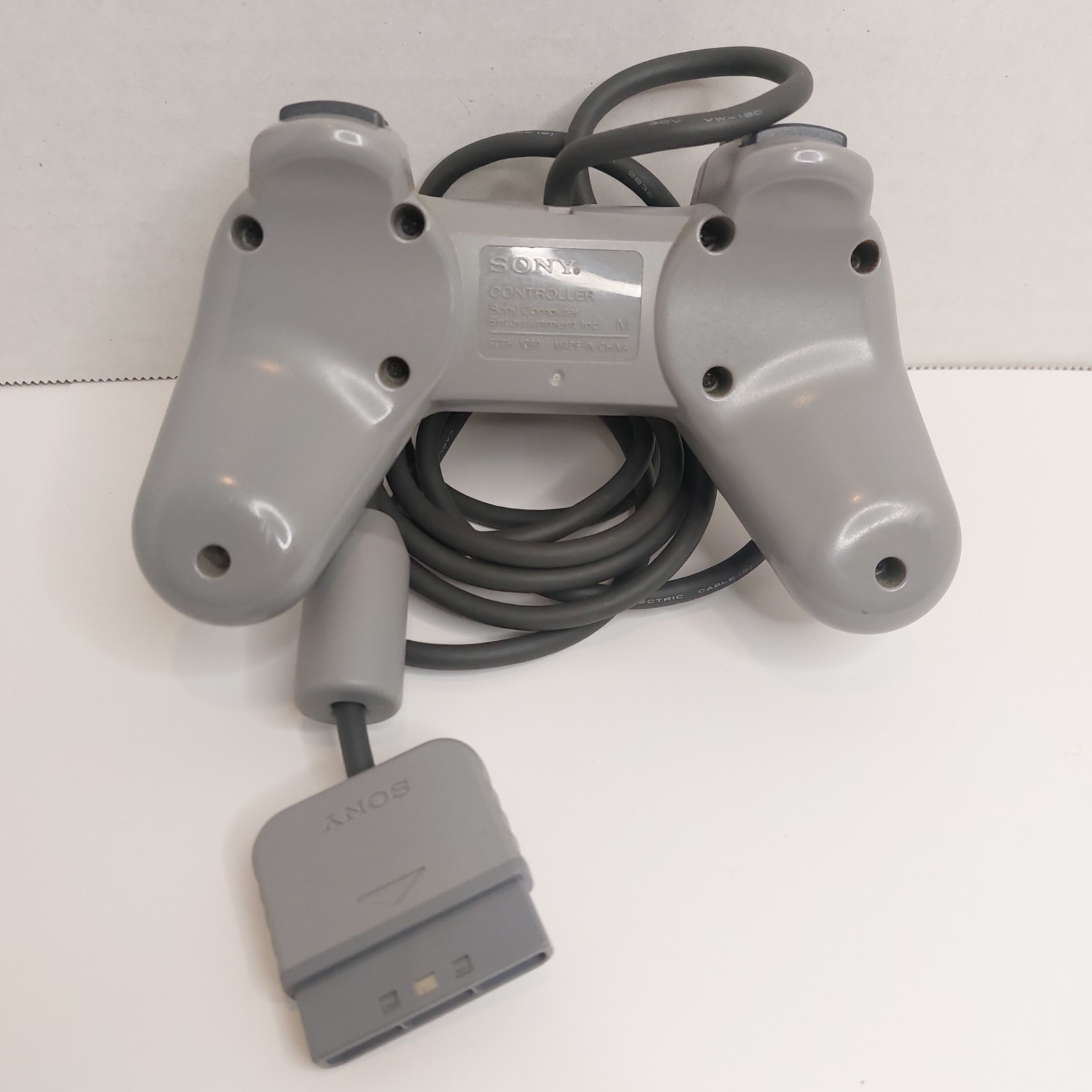 Sony PlayStation PS1 Controller SCPH-1080 Gray OEM Tested & Working
