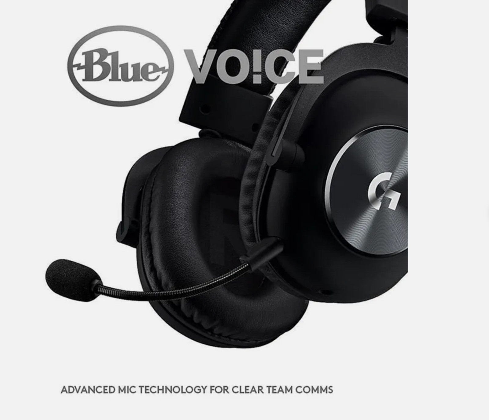 Logitech G Pro X WIRED Gaming Headset with Blue VO!CE Technology 981-000817