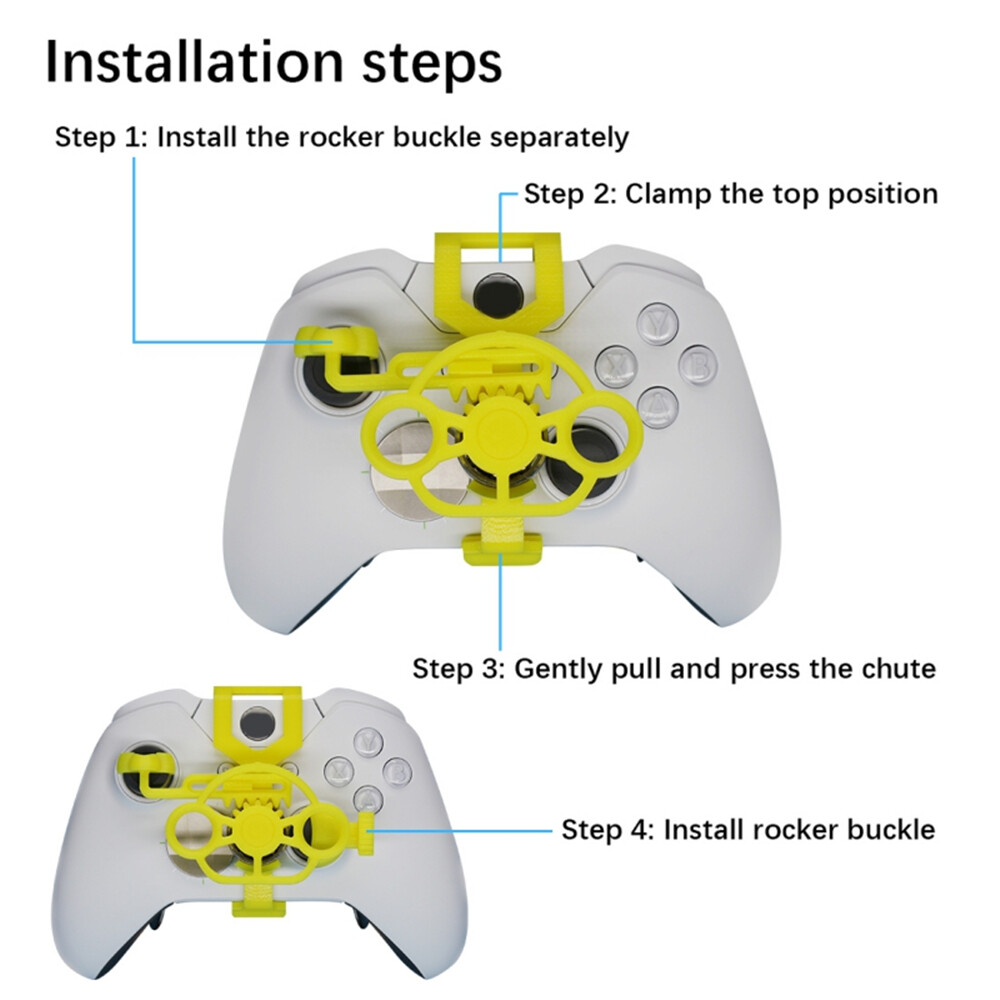 Racing Game Mini Steering Wheel Auxiliary Joystick Gamepad For Xboxone/X/S/Elite