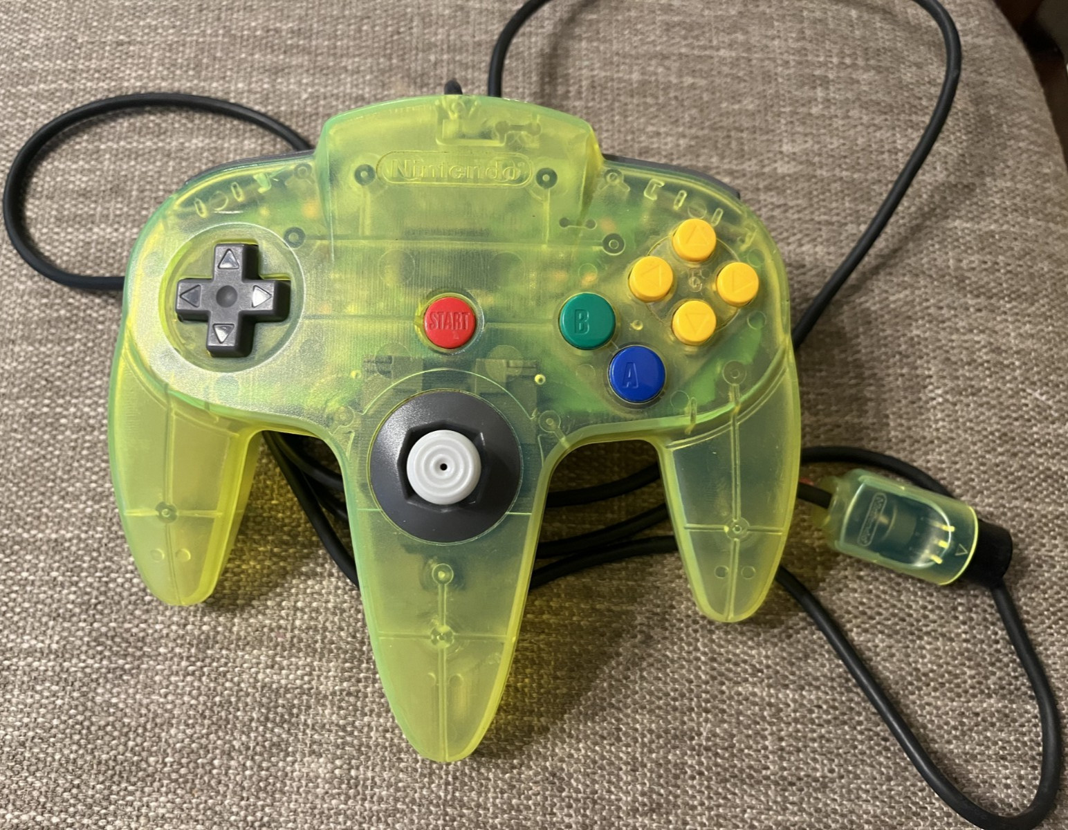 Nintendo 64 N64 Extreme Green Controller OEM Toys-R-US Tight Stick Clean Tested