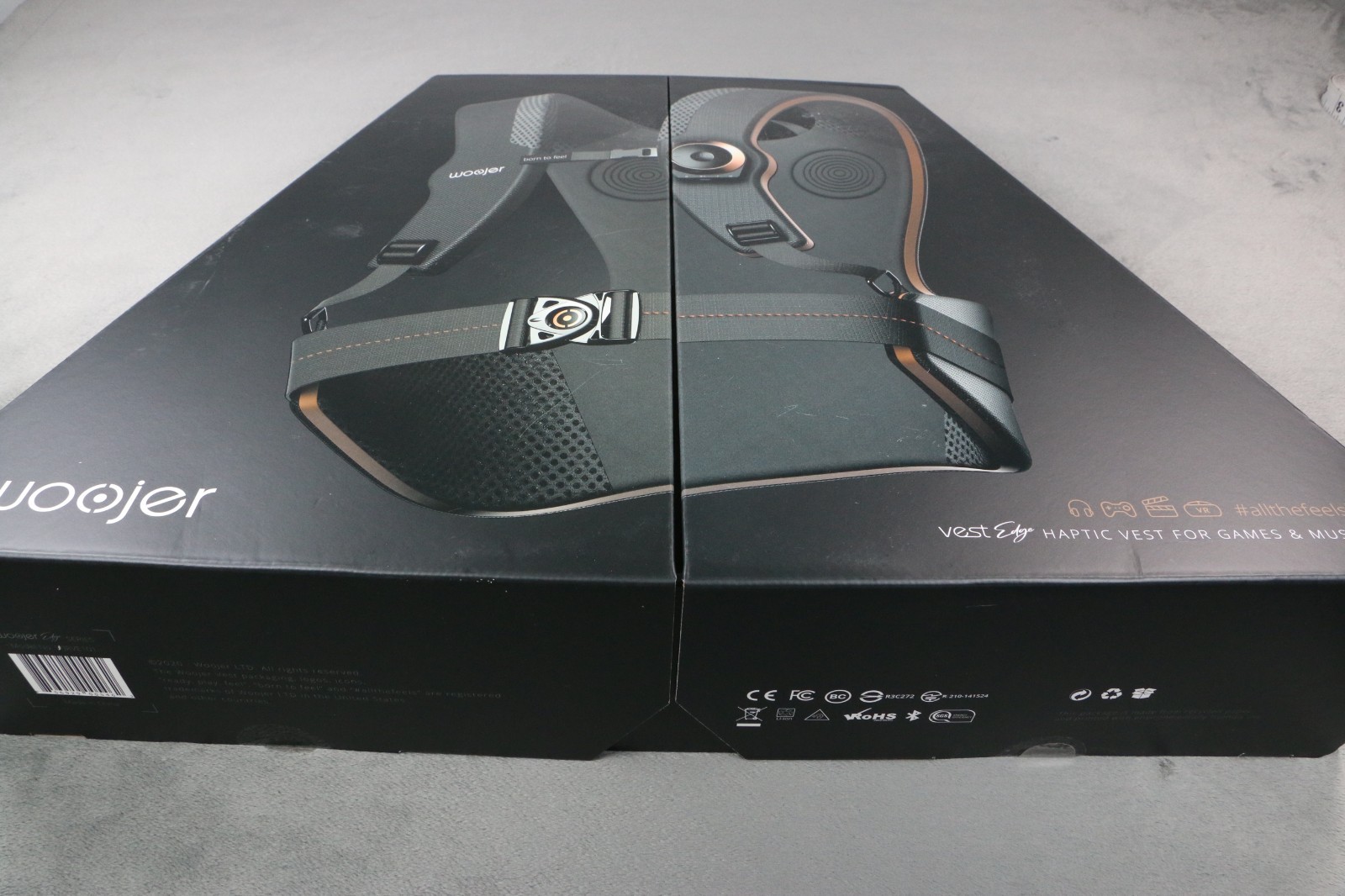 Woojer Vest Edge Haptic Vest Bundle (2) VR Gaming Music Immersive Bass