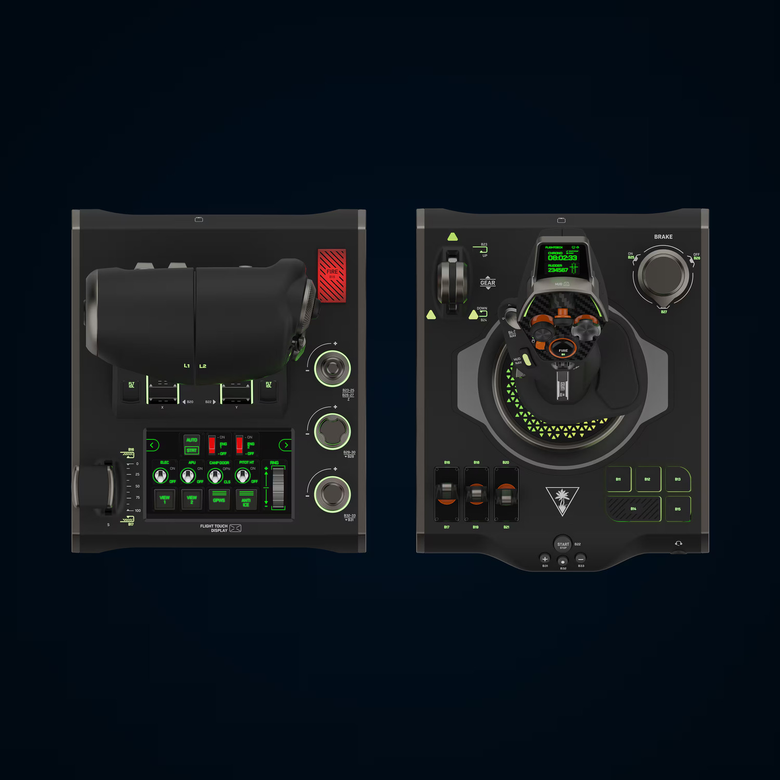 Turtle Beach VelocityOne Flightdeck Universal HOTAS Simulation System Joystic…