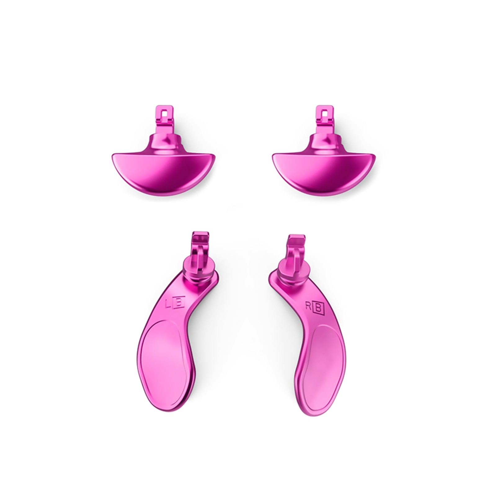 4X Purple Stainless Steel Back Button Paddles For PS5 Edge Controller Accessory