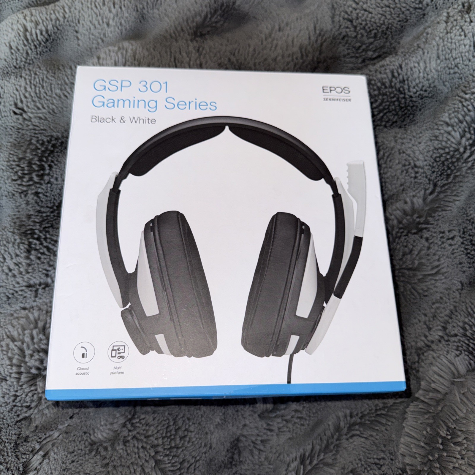 Sennheiser Epos GSP 301 Gaming Headphones With Mic And Adaptor Closed Acoustic