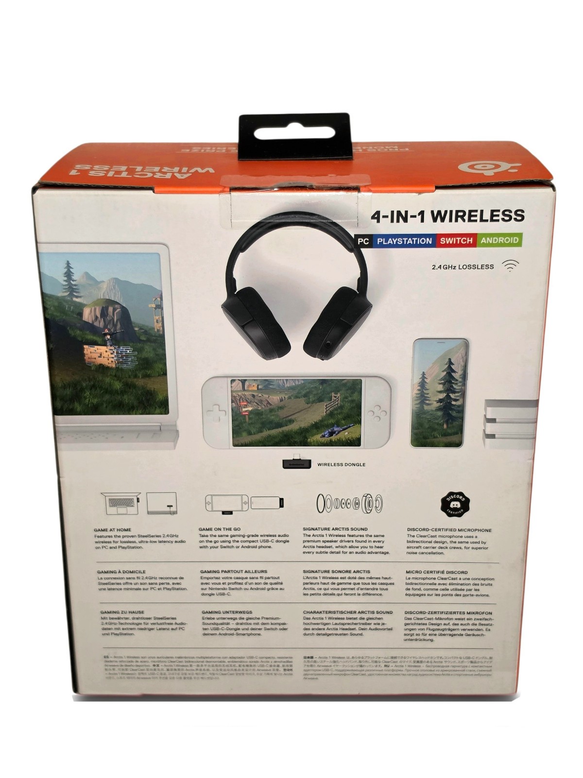 SteelSeries Arctis 1 Wireless Gaming Headset PC PS4 PS5 Switch Android NEW Seald