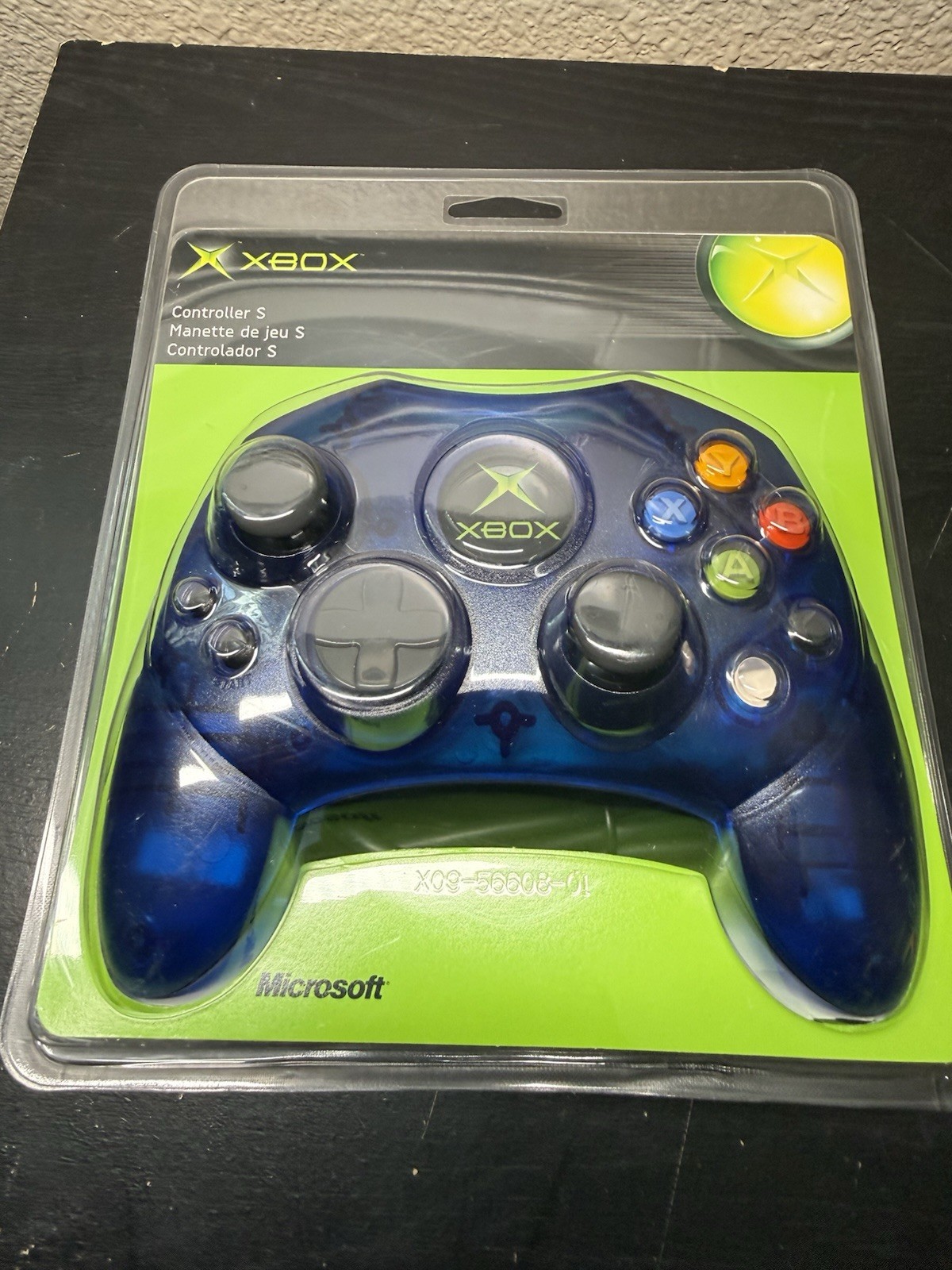 Microsoft Xbox Controller S 0703 Transparent Blue OEM Sealed New Original 2003