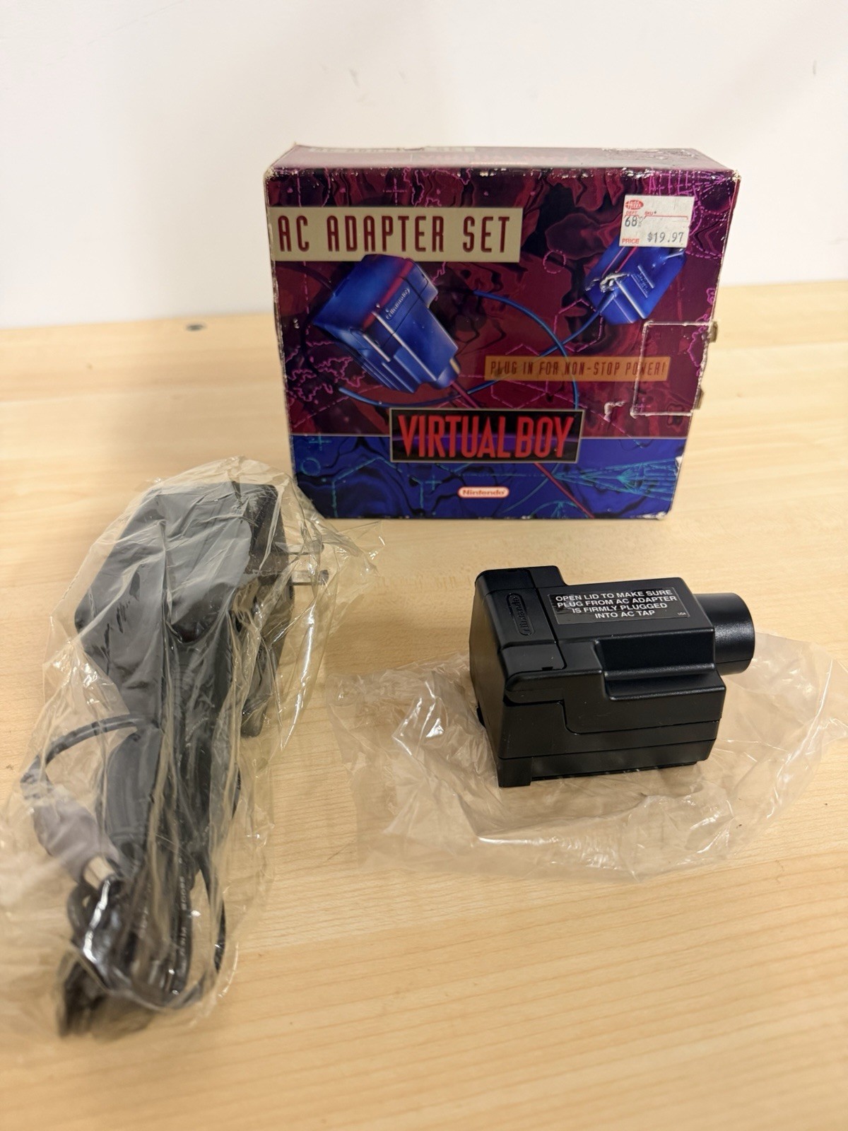 AC Adapter Set (Nintendo Virtual Boy) In Original Box