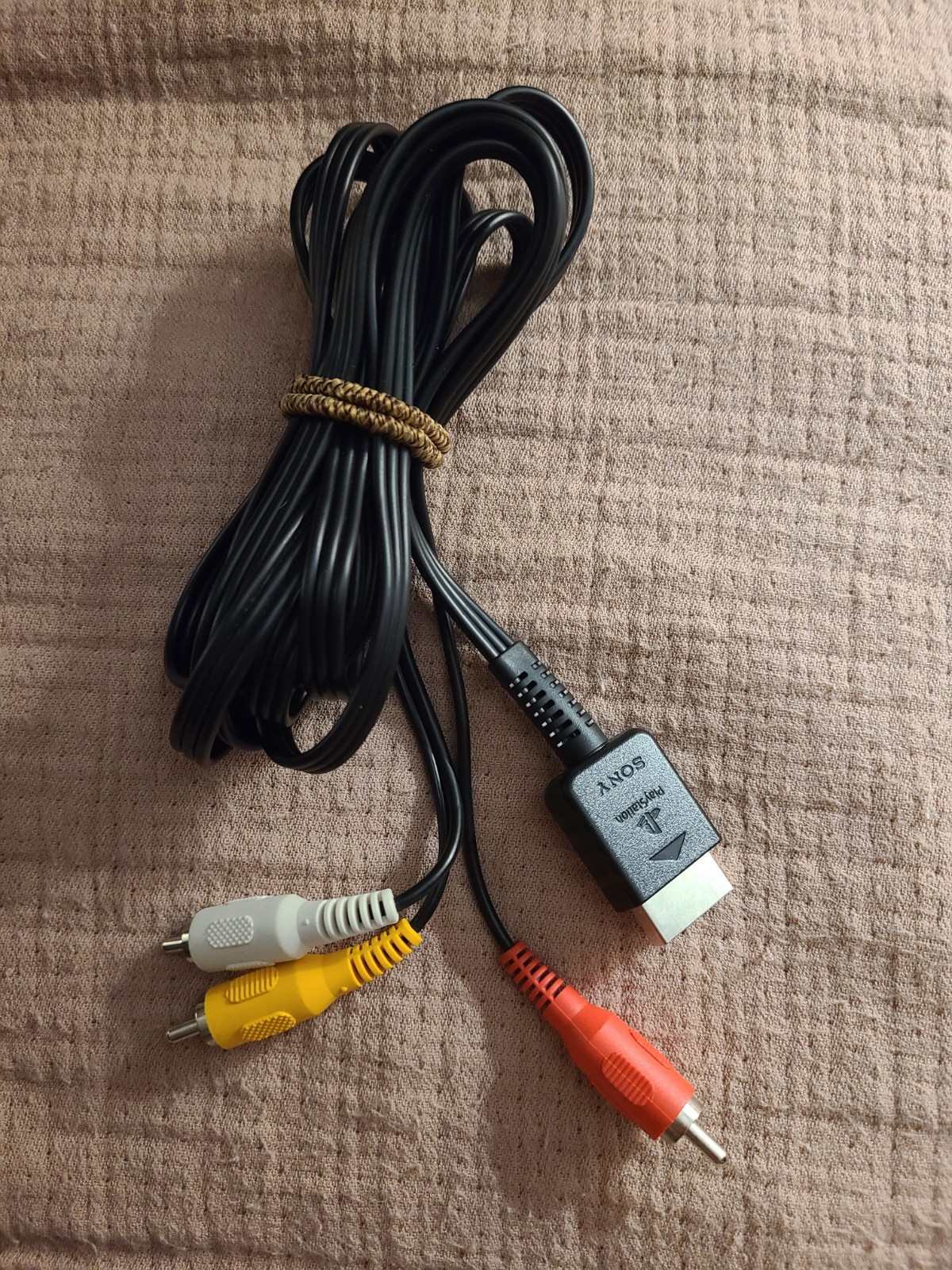 Genuine Sony OEM RCA AV Audio / Video Cable For PlayStation 1 2 3 PS1 PS2 PS3