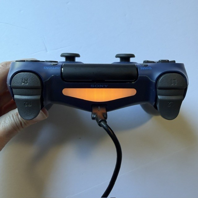 Sony PS4 DualShock4 PlayStation Wireless Controller Blue w USB Tested CUH-ZCT2U