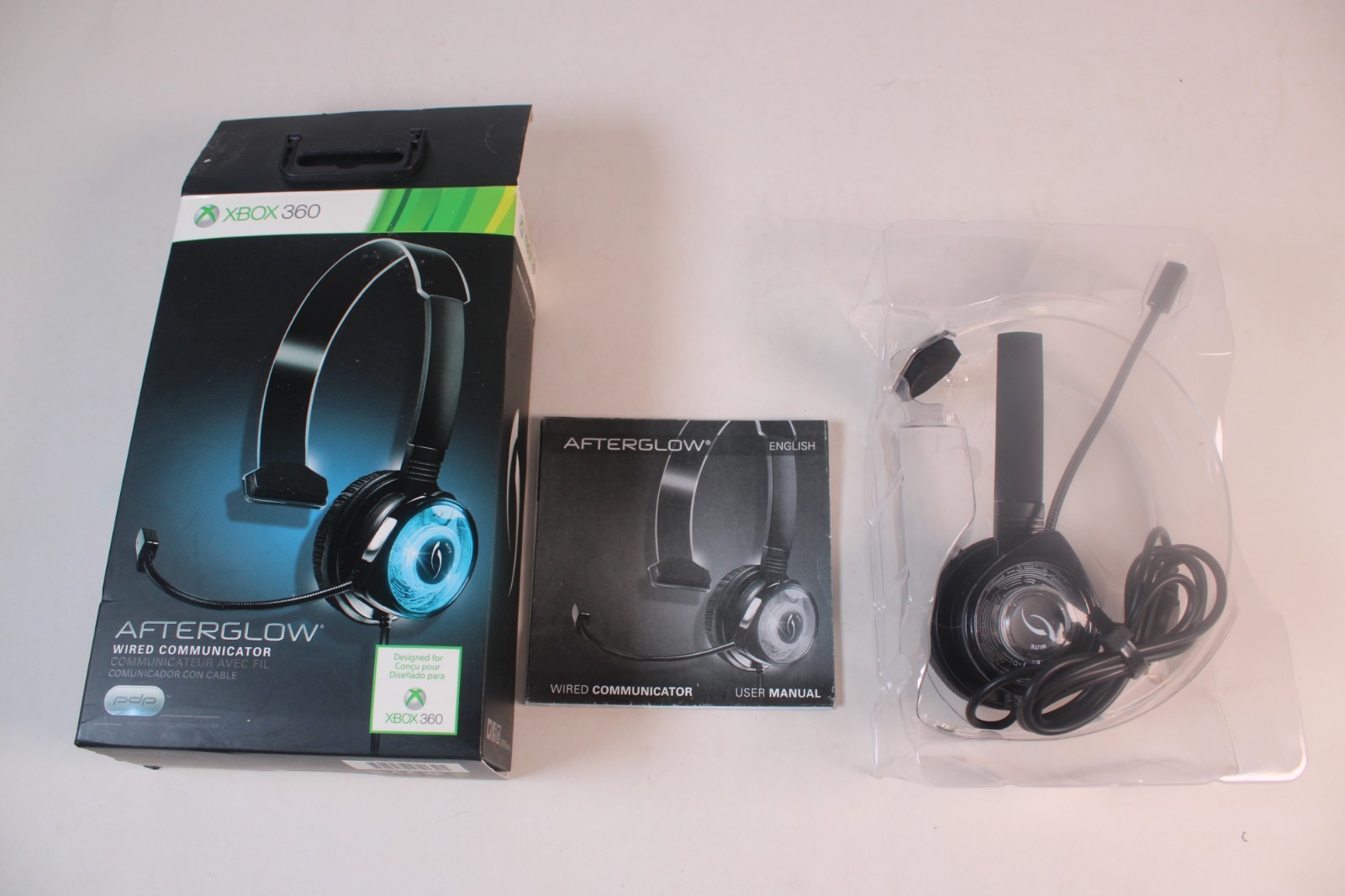 Xbox 360 Afterglow Wired Communicator Headset 2015 PDP – authentic