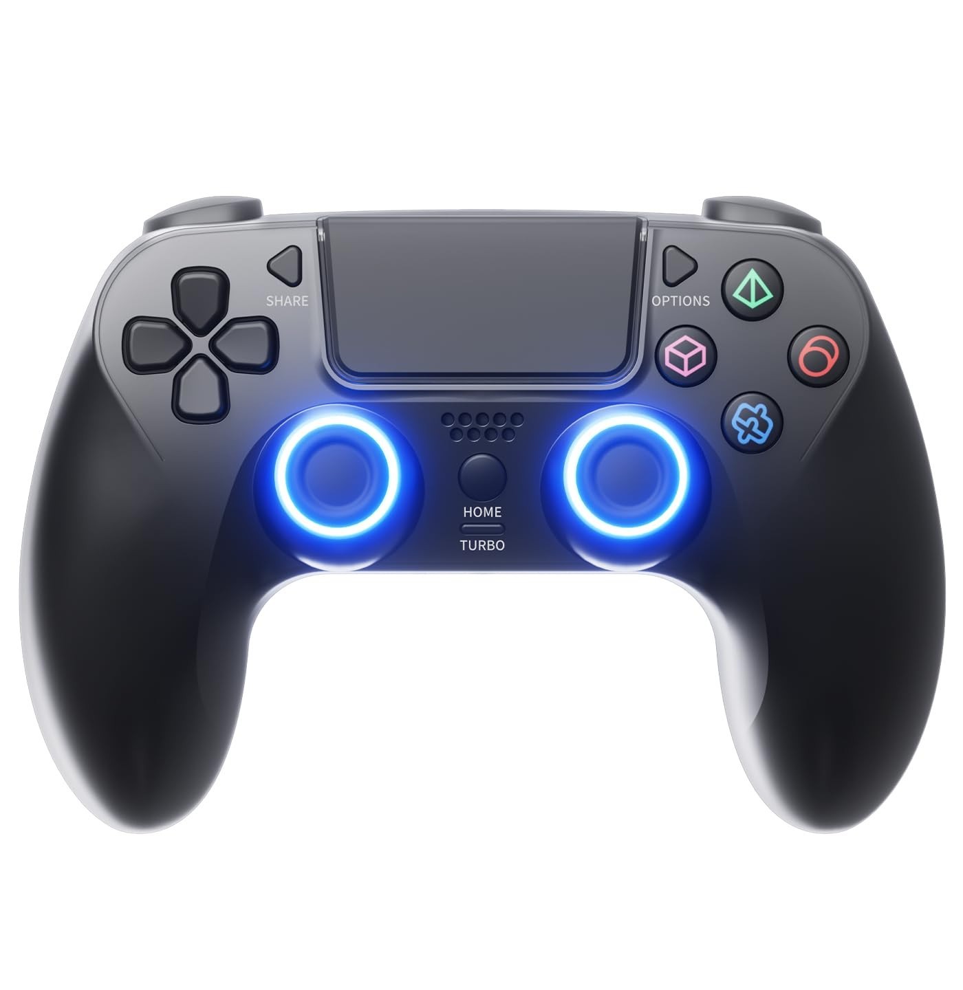 Versatile Wireless Gamepad for PS5/PC with RGB Mode & Motion Sensing – Black