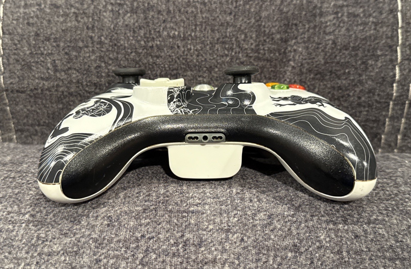 Official Microsoft Xbox 360 Dragon Age Black White Controller! ~ Authentic!