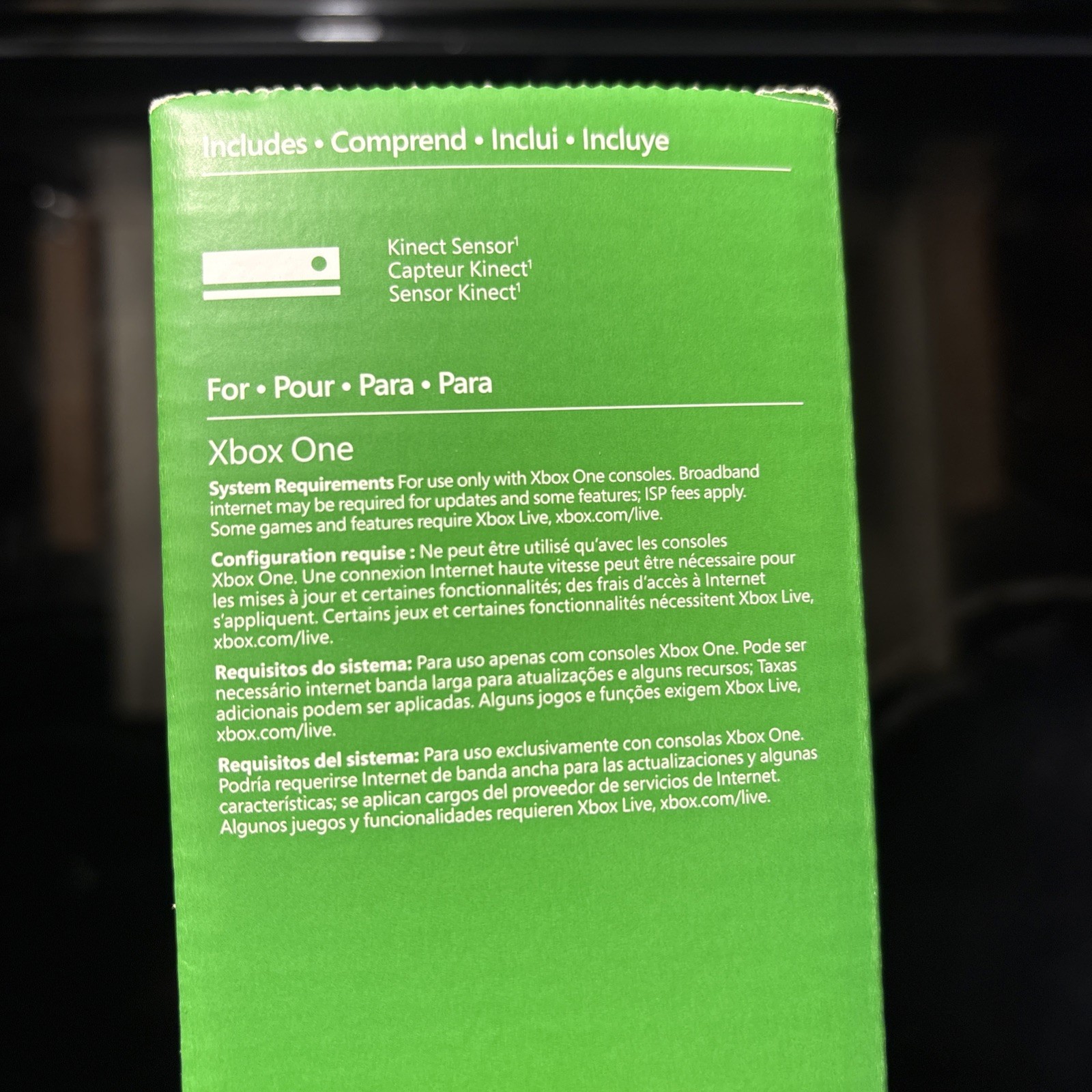 Microsoft Xbox One Kinect Sensor Bar – Black New In Box