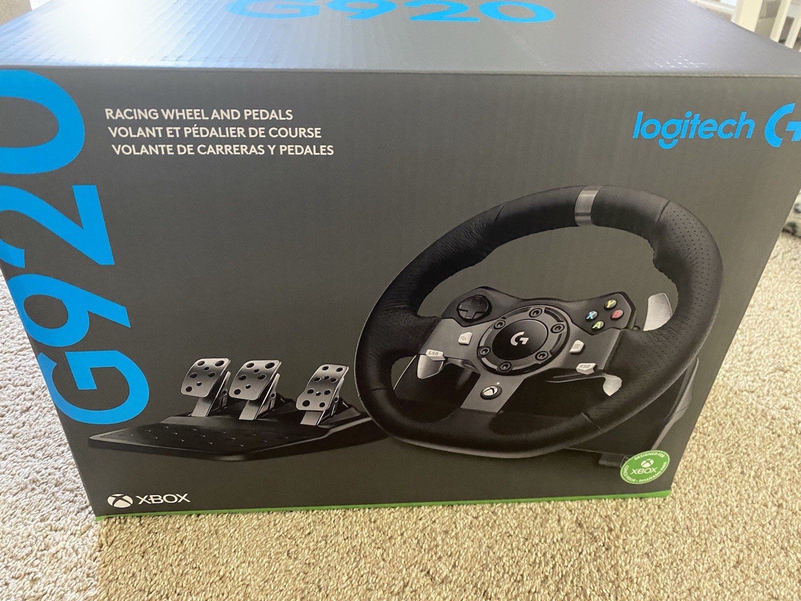 New Logitech G920 Driving Force Racing Wheel – Black