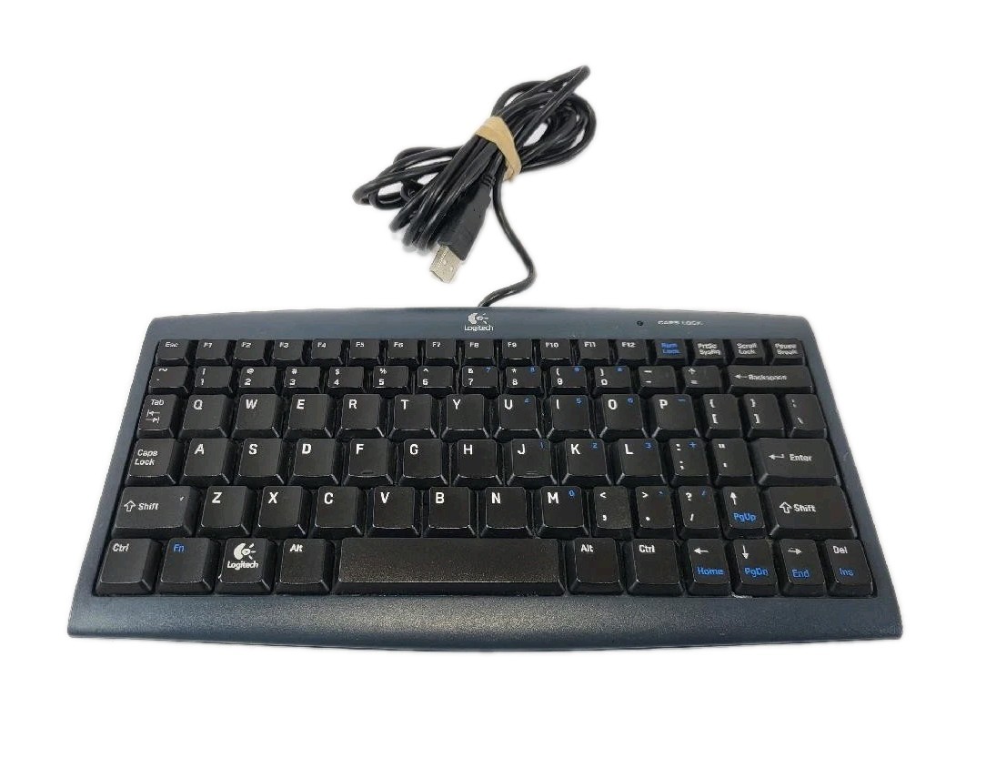 Logitech NetPlay Mini USB Keyboard – PlayStation 2 – Good Condition Tested