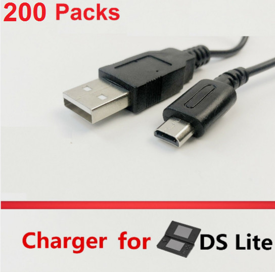 LOT 200 x 1.2M USB Data Charging Cables for Nintendo DS Lite DSL NDSL Power Cord