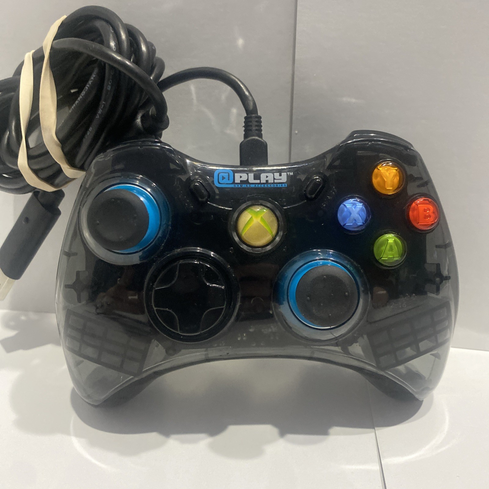 3rd Party Play Wired Controller for Xbox 360 Smoke Clear