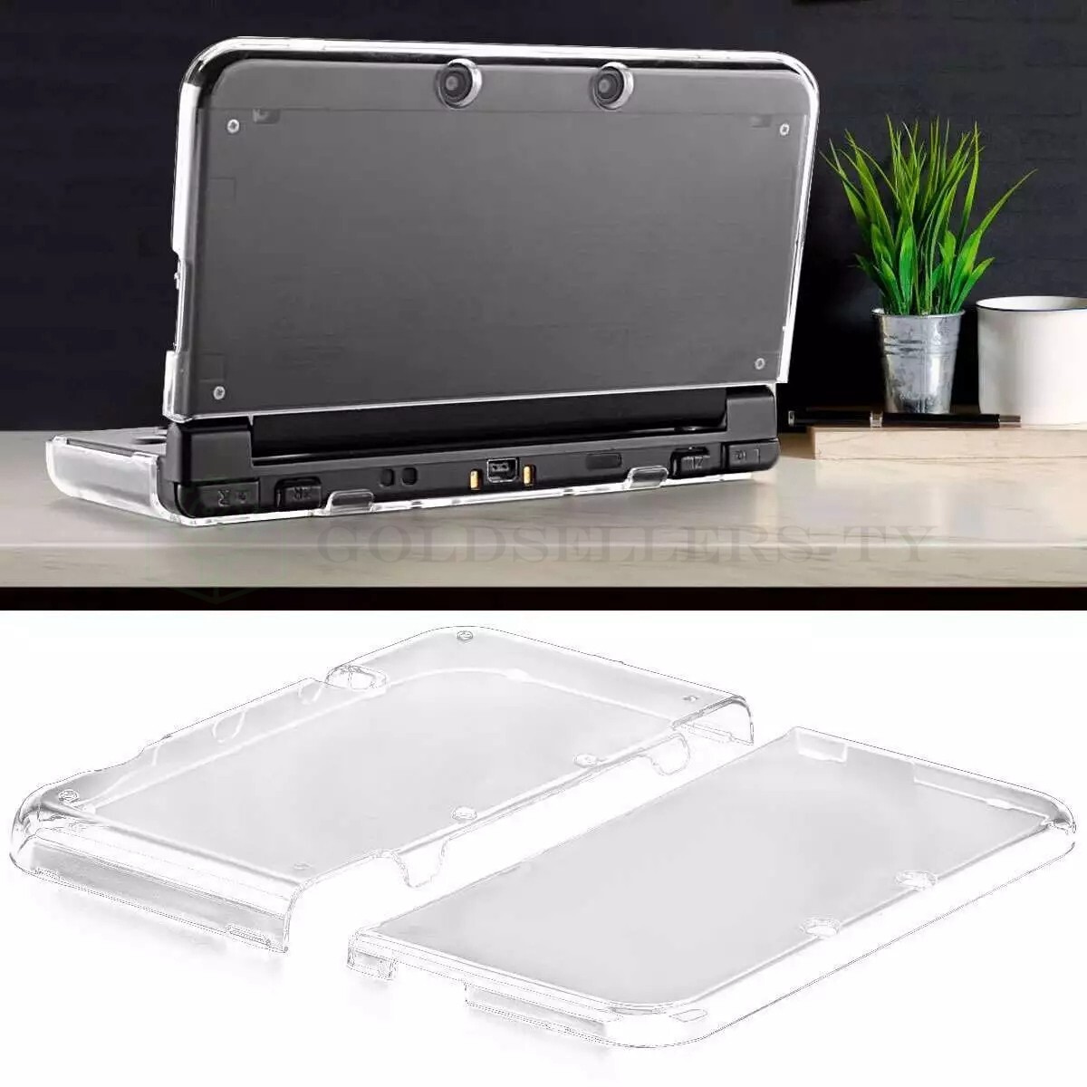 For Nintendo 3DS XL/LL New 2015 Clear Crystal Hard Shell Protective Case Cover