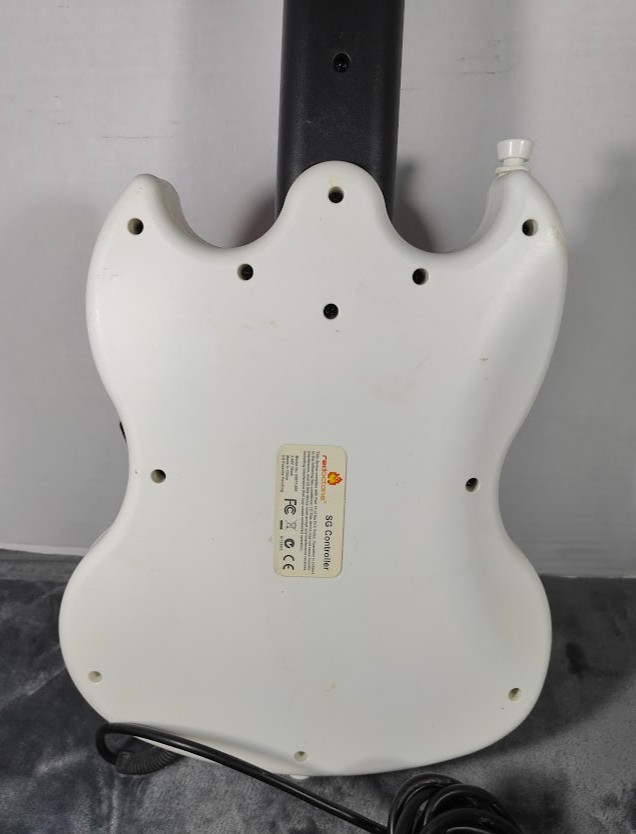 PlayStation 2 PS2 Guitar Hero Red White SG Controller Red Octane Tested Works #2