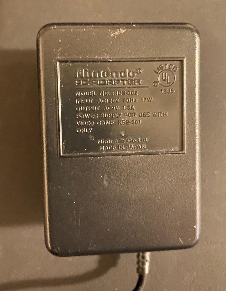 Nintendo original 1990s AC Adapter NES-002 & RF Switch NES-003