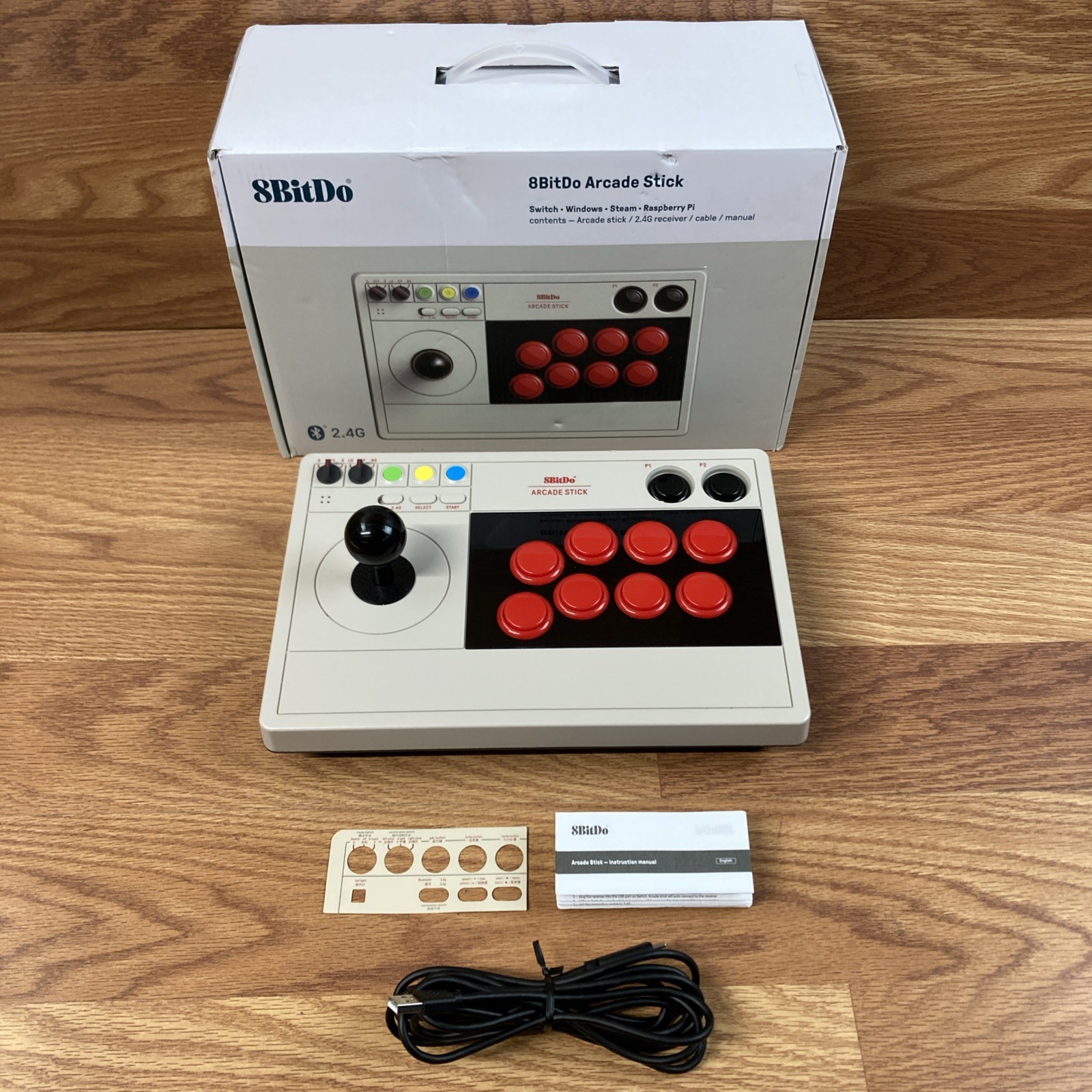 8Bitdo Arcade Stick Wireless Nintendo Switch Windows Steam Arcade Fight Stick