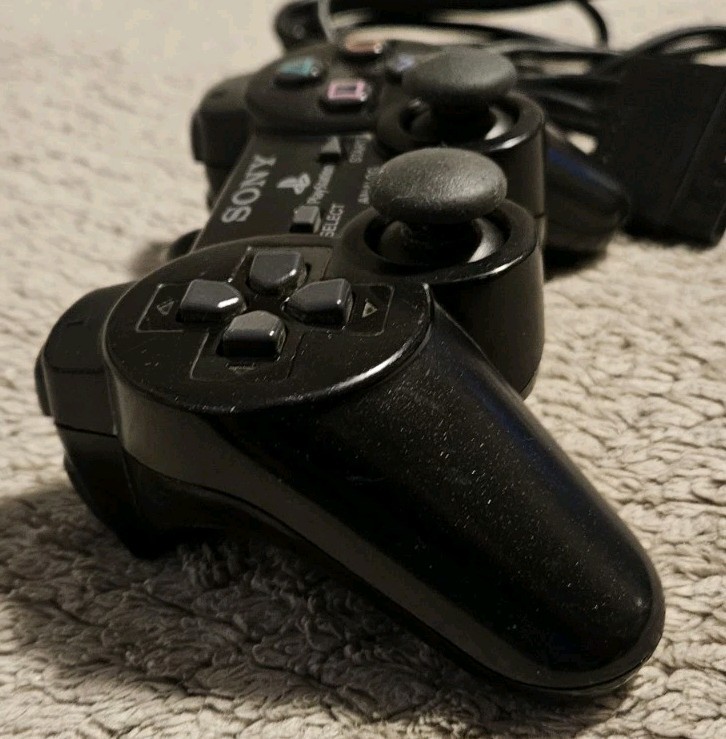 Sony PlayStation Wired Analog Controller SCPH-10010 Black Tested Working