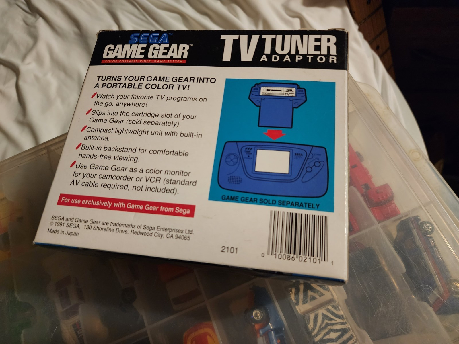 Sega Game Gear TV Tuner MK-2101 With box, manual, tray insert 1991