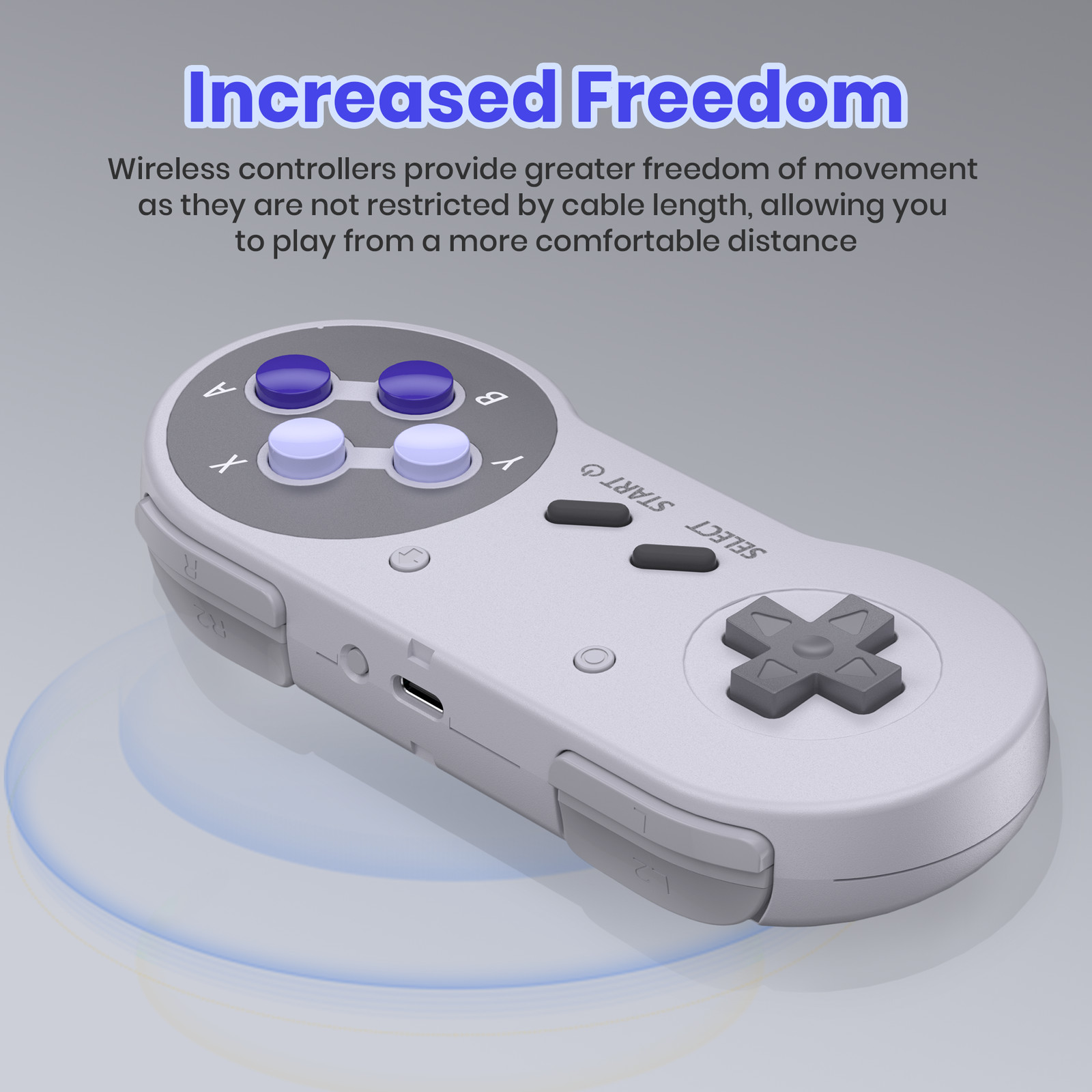 2.4 GHz Wireless SNES Switch Controller for Switch/Switch OLED Mac OS Raspberry