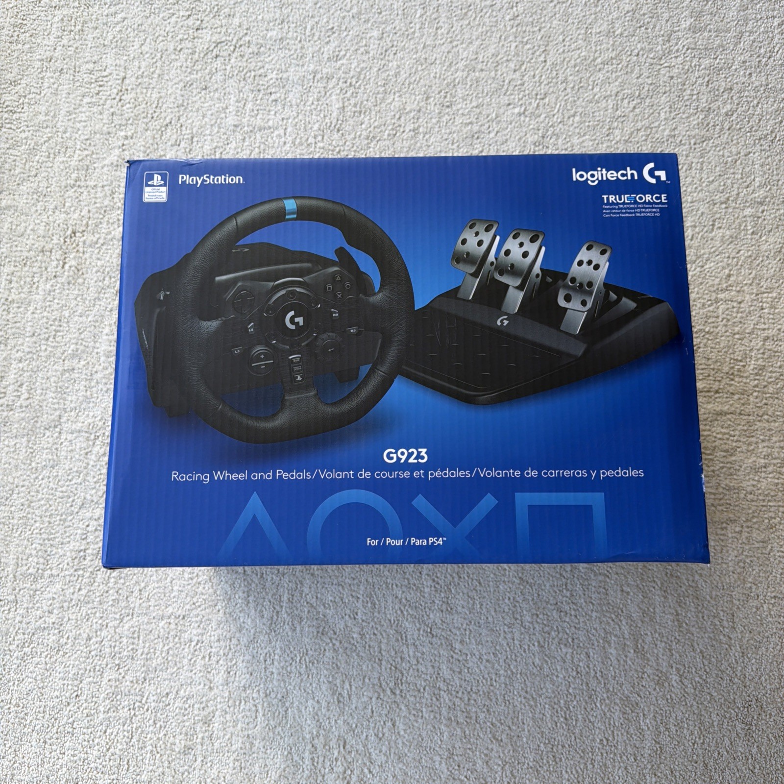 Logitech G923 TRUEFORCE Racing Wheel/Pedals for PS5, PS4, PC – In Original Box