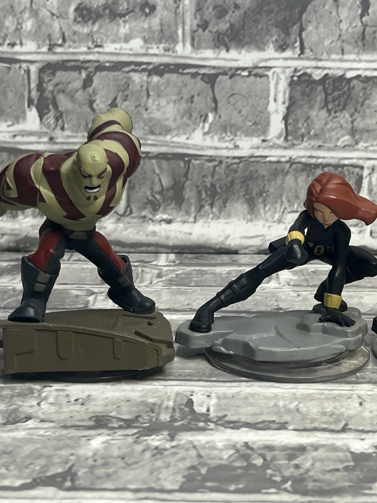 Lot Of 4 Disney Infinity 2.0 Marvel Figures Nova Nick Fury Black Widow Drax
