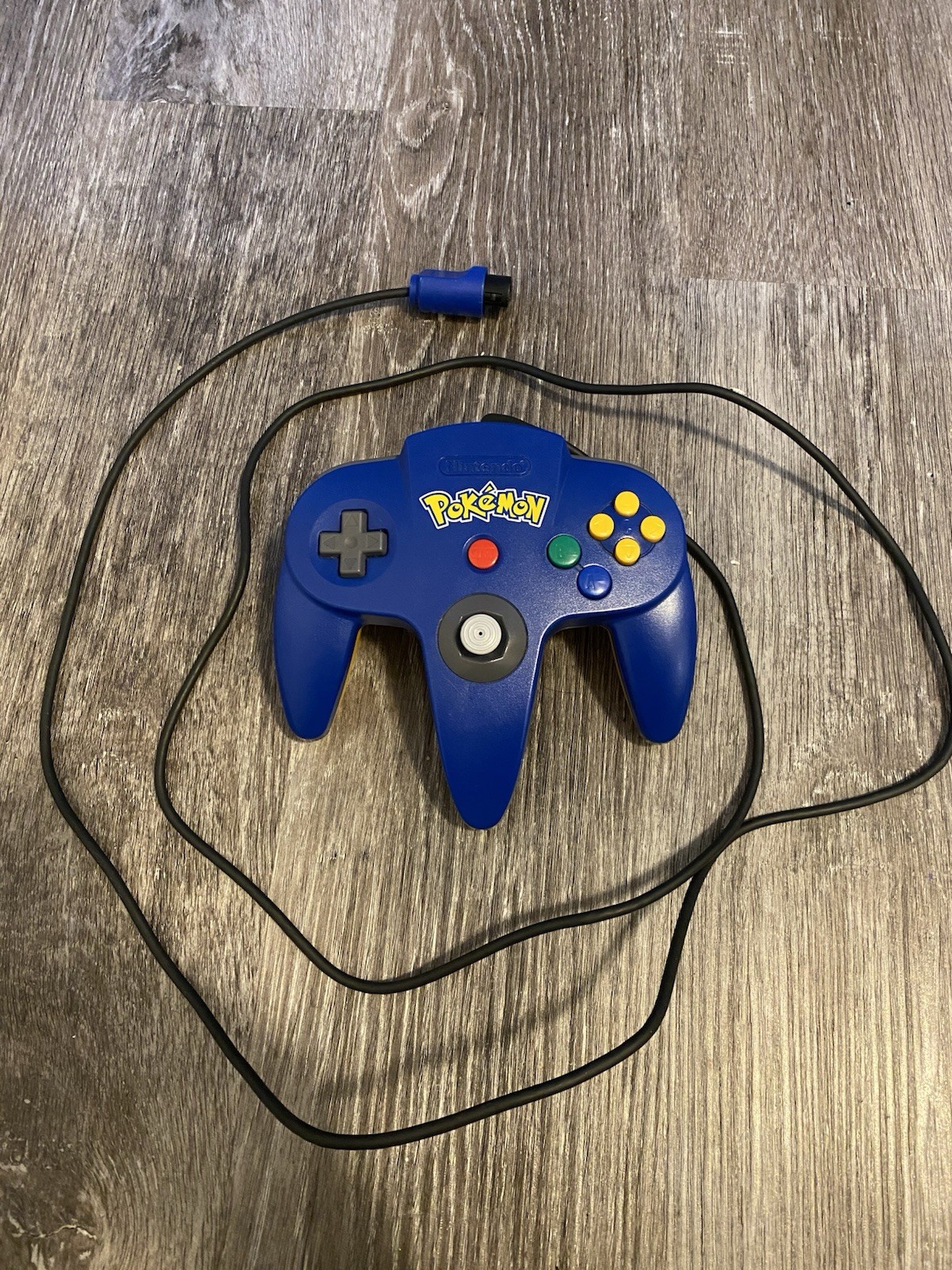Nintendo 64 Controller Pokemon Edition, Blue/Yellow – Nice Condition -Good Stick