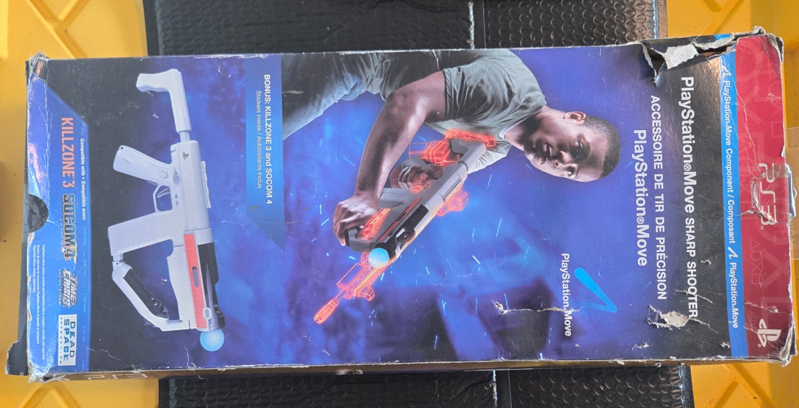 Sony PlayStation 3 PS3 Move Sharp Shooter + Motion Controller New Damage Box
