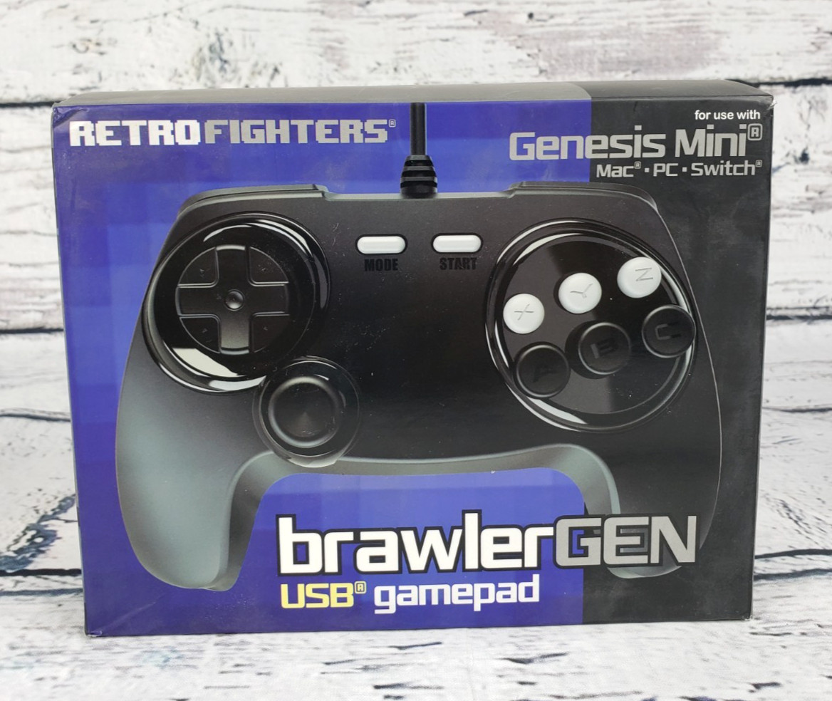 Retro Fighters BrawlerGen Genesis Mini 6 Button Genesis Mini/PC/MAC/Switch