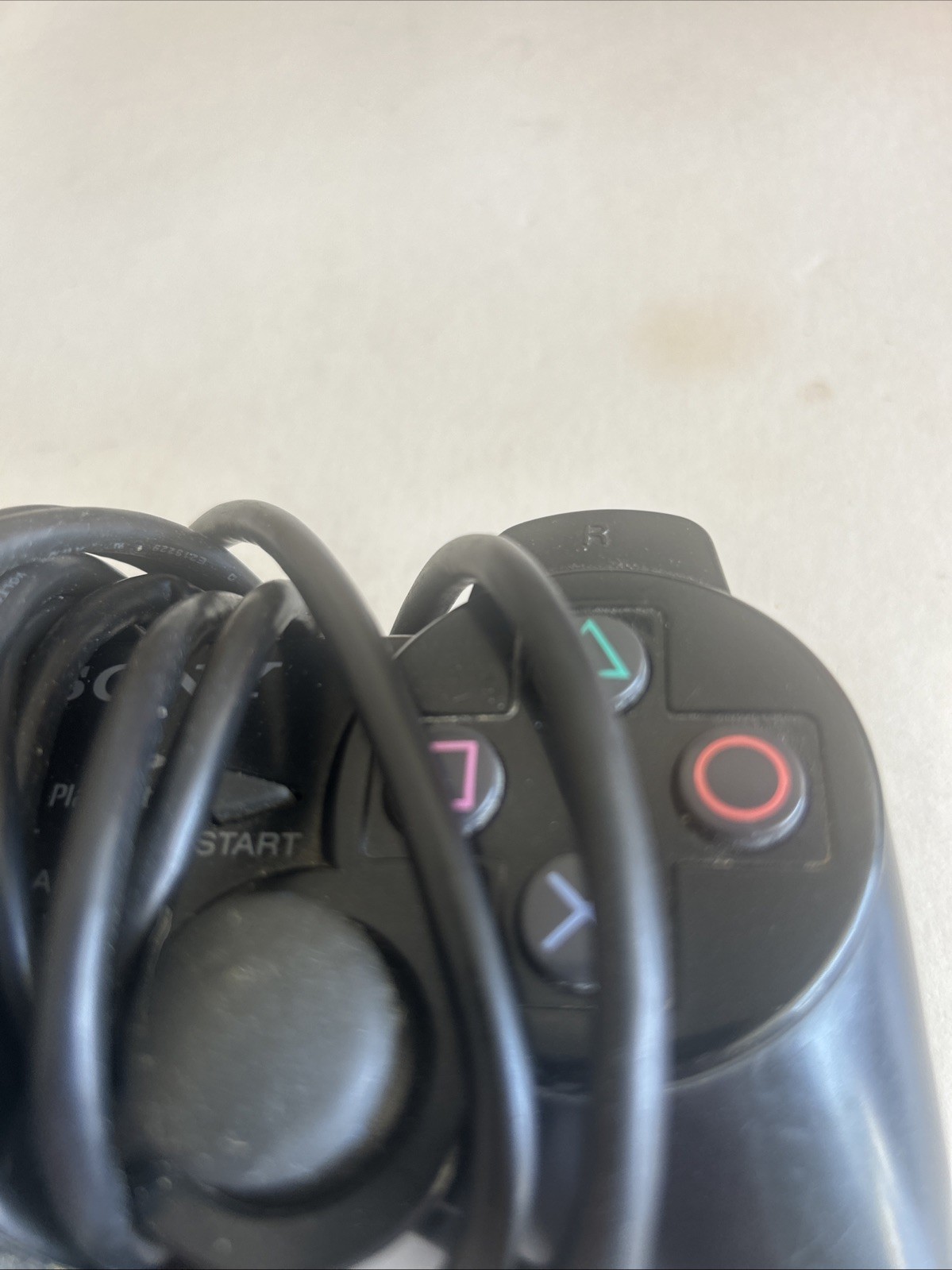 Sony PlayStation 2 Wired DualShock Controller Black SCPH-10010 Original