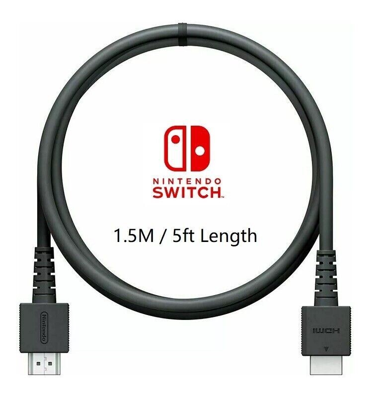 Cable Nintendo HDMI original pour Switch TV Dock, Wii NES SNES, 1.5m / 5 pieds