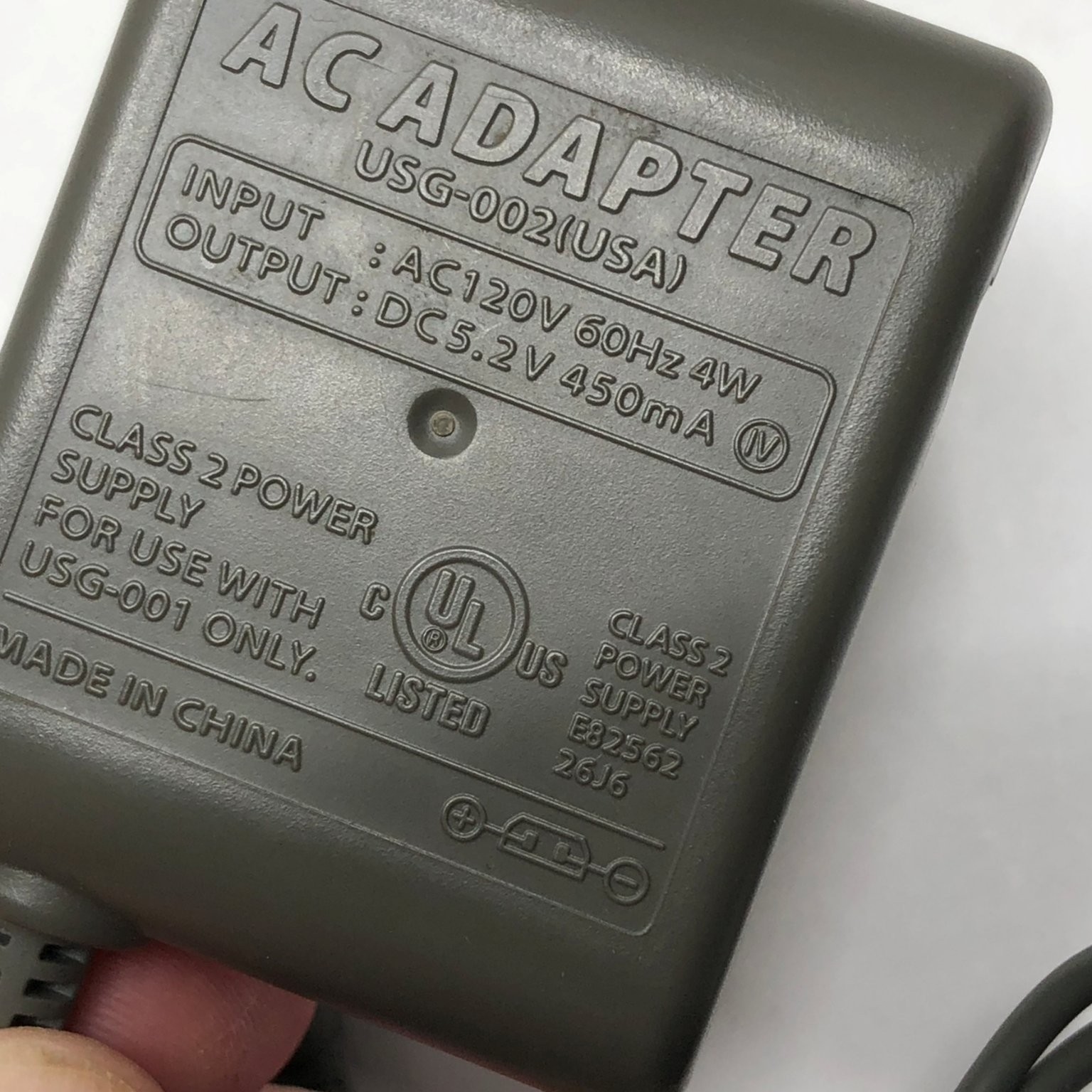 Nintendo AC Adapter USG-002 for Game Boy Classic Console Power Supply