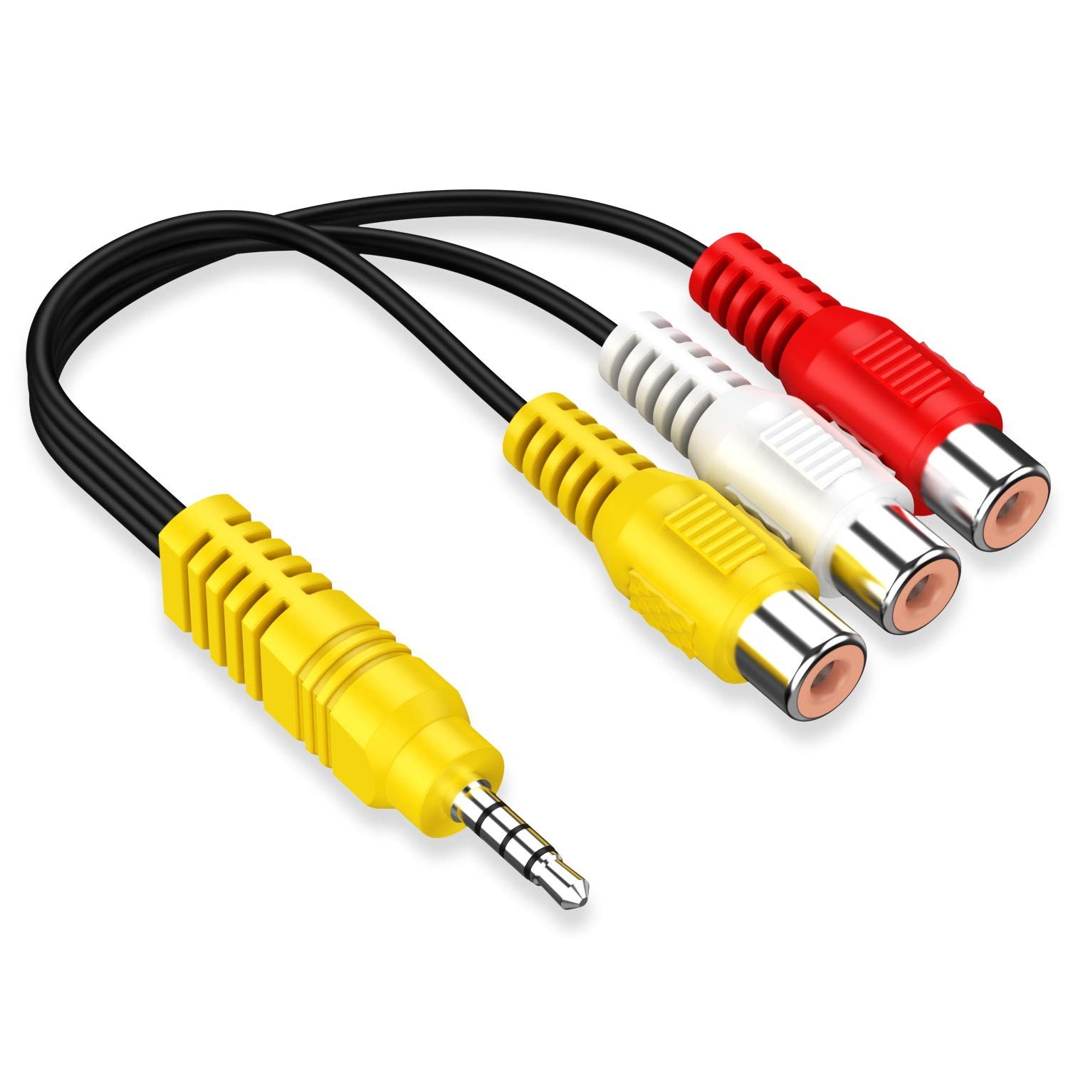 High-Speed 9in AV Adapter from 3 RCA to AV Input – Plug and Play Convenience